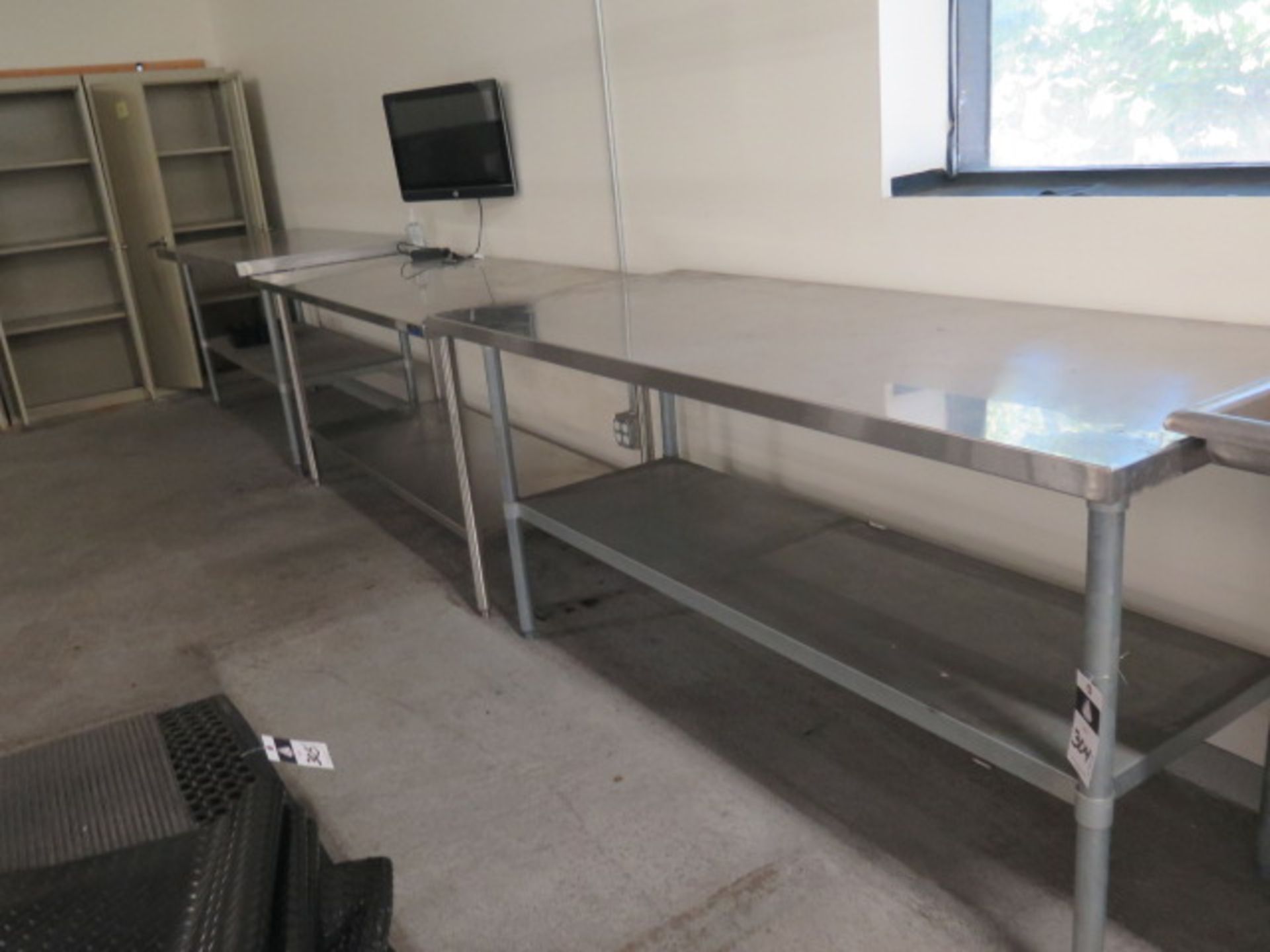 Stainless Steel Lab Benches (3)