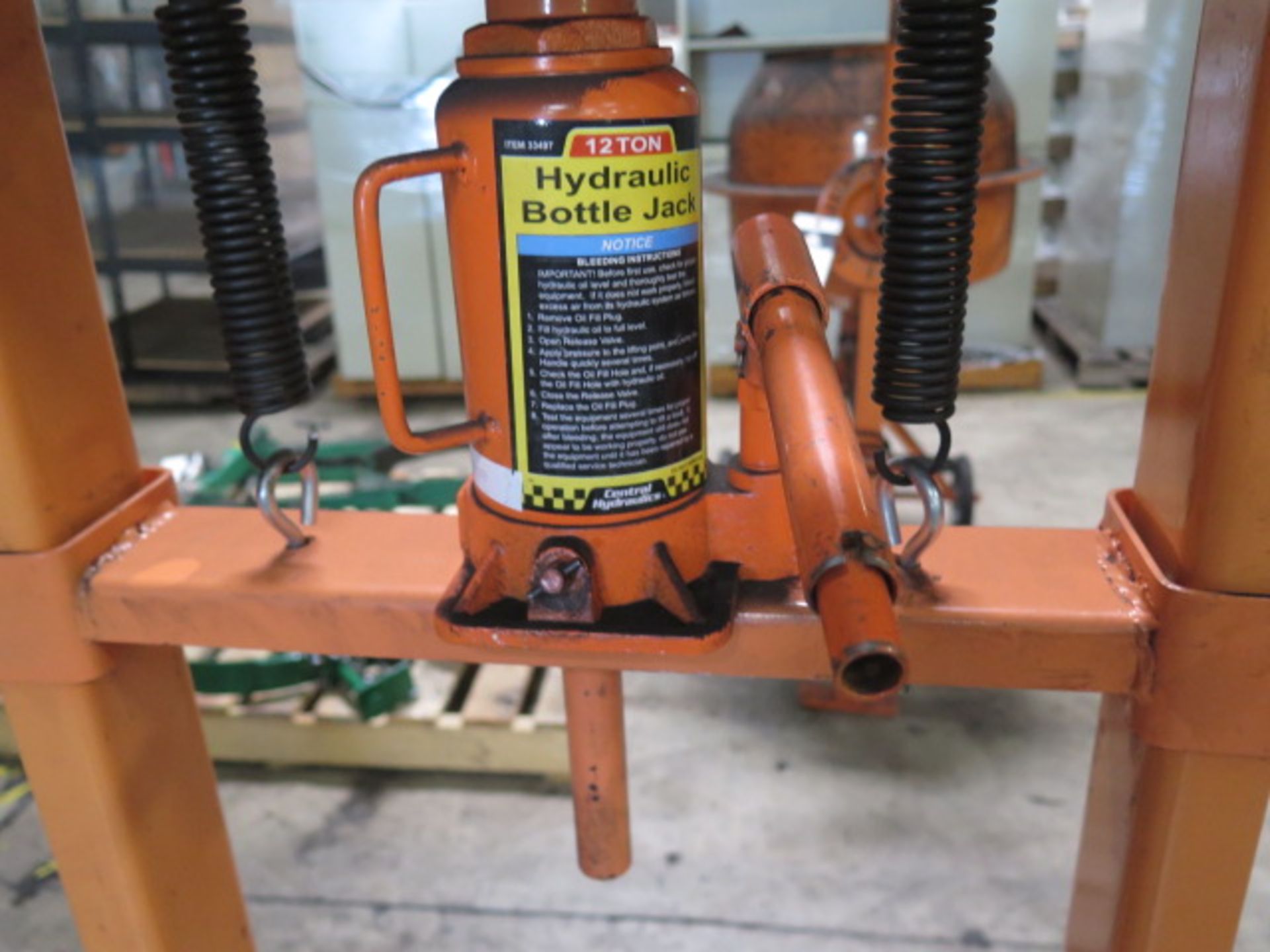 Central Hydraulics 12-Ton Hydraulic H-Frame Press, SOLD AS IS WITH NO WARRANTY - Image 3 of 3