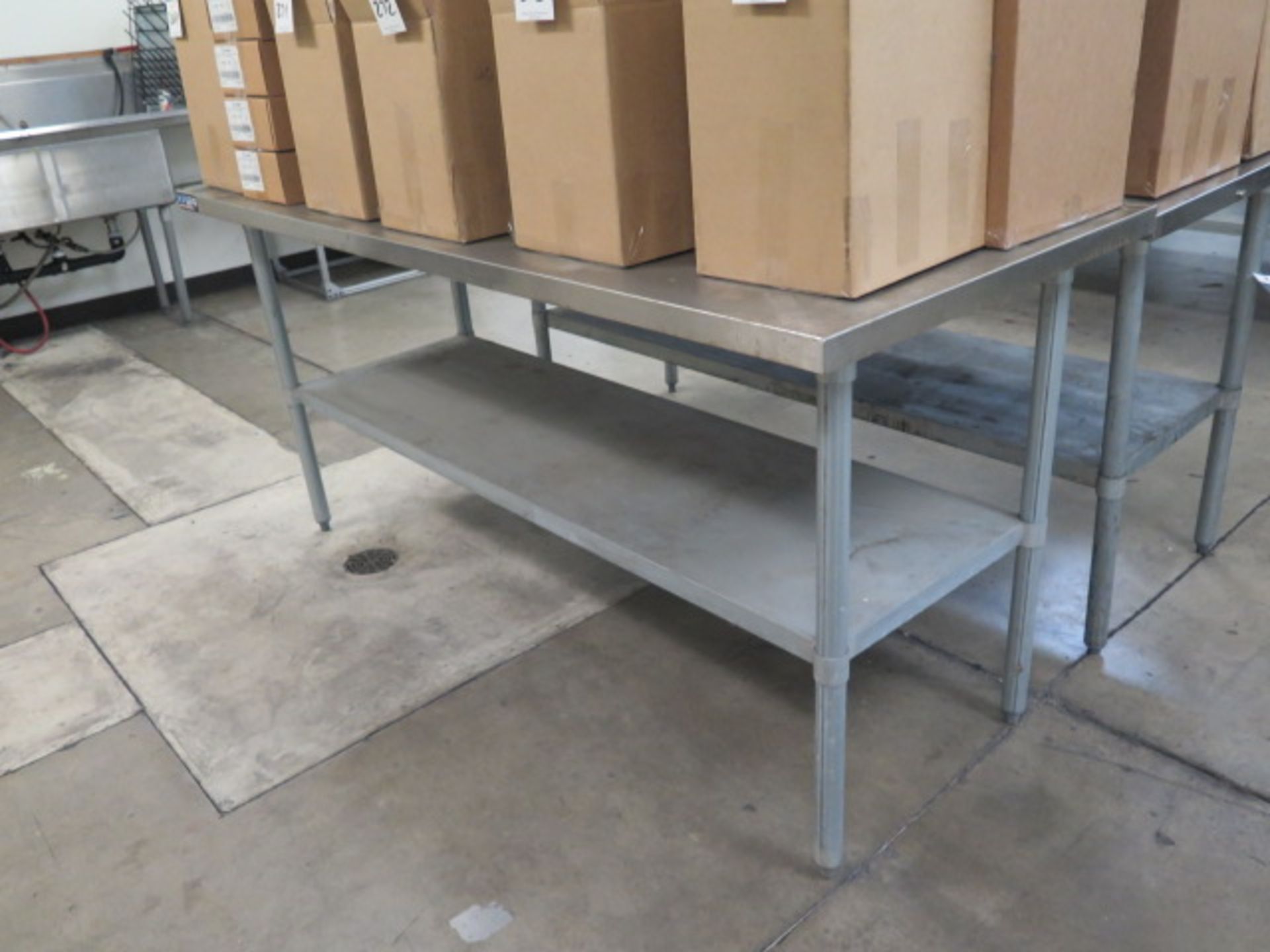 Stainless Steel Lab benches (2) - Image 2 of 2