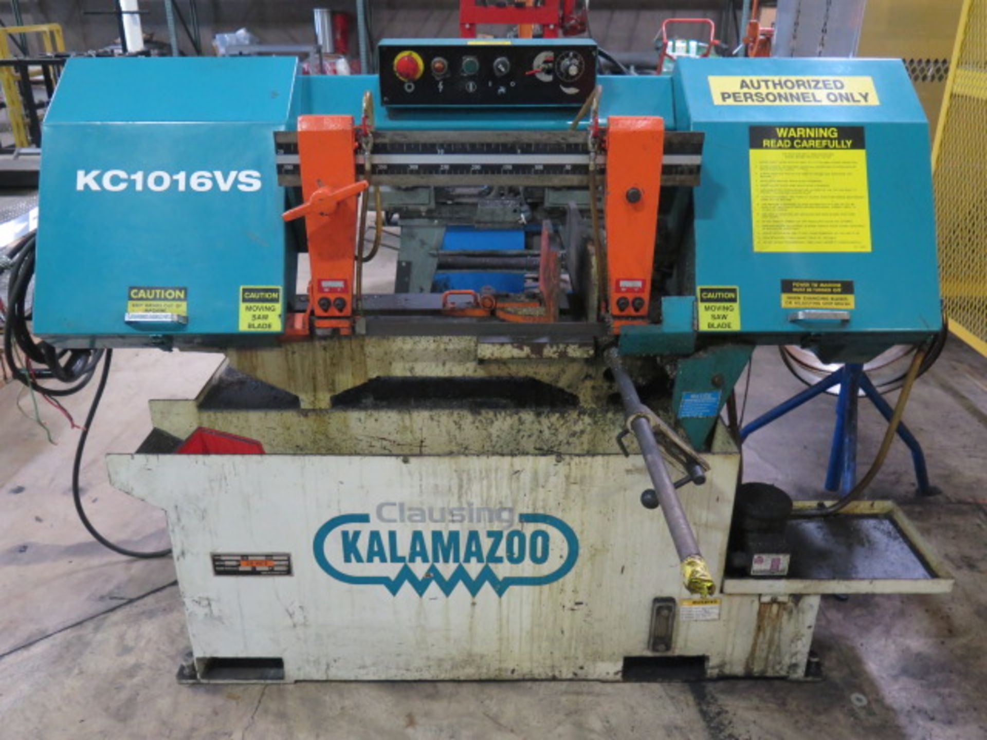 2012 Clausing / Kalamazoo KC1016VS 10” Vert Band Saw s/n 101107380 w/ Manual Clamping, SOLD AS IS