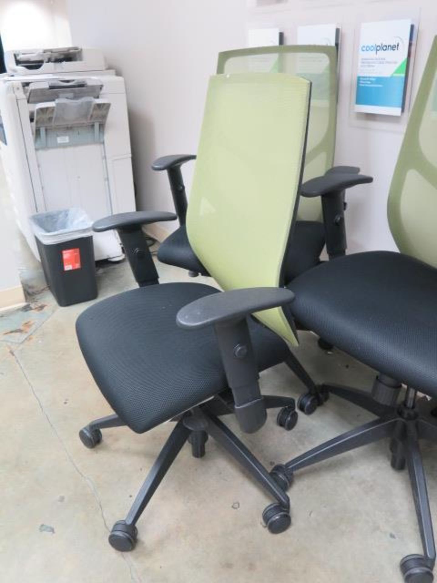 Ergonomic Office Chairs (7 - Green) - Image 3 of 5