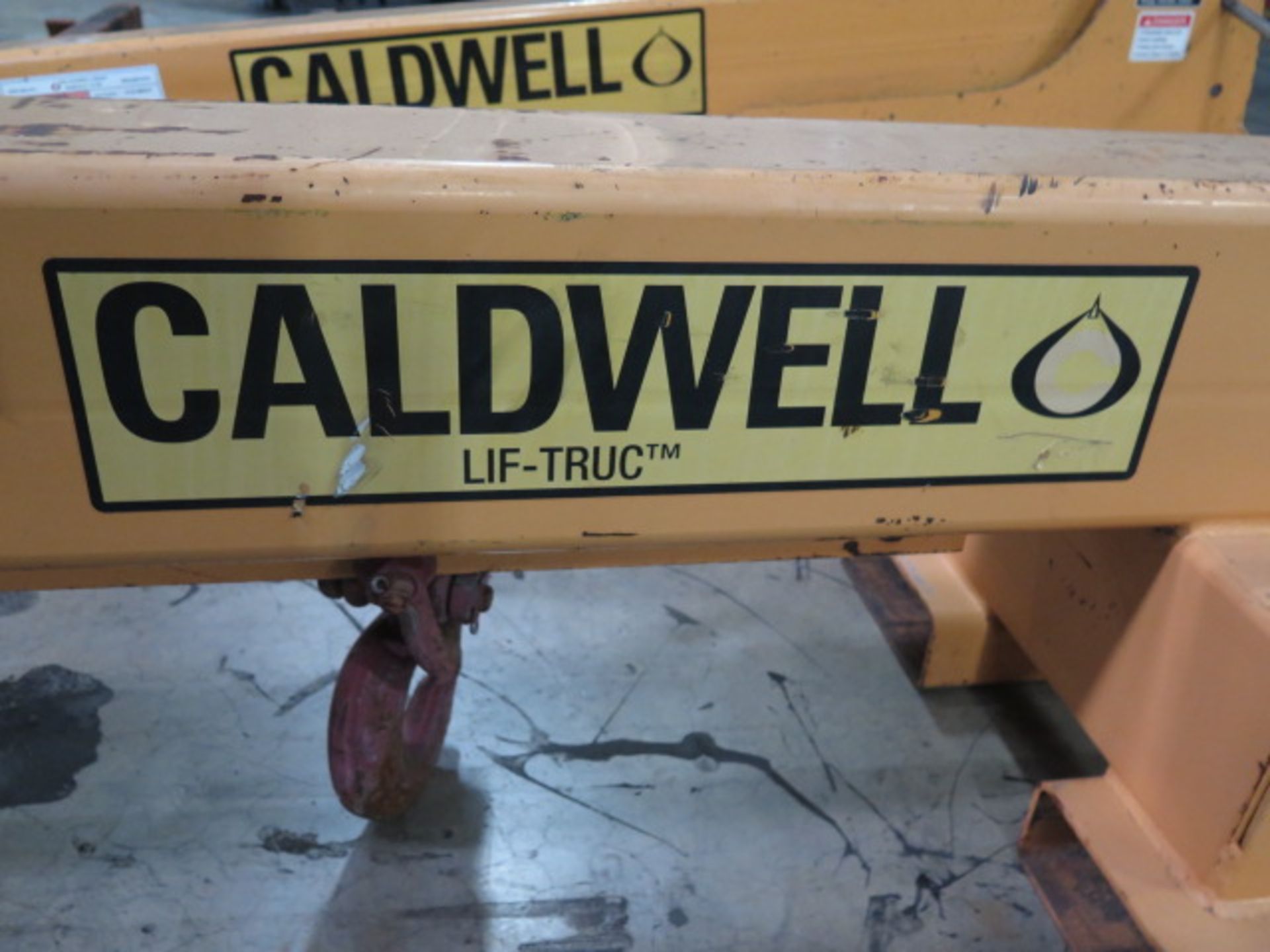 Caldwell SB-80 8000 Lb Forklift Jib Attachment s/n 41613-2, SOLD AS IS WITH NO WARRANTY - Image 4 of 5