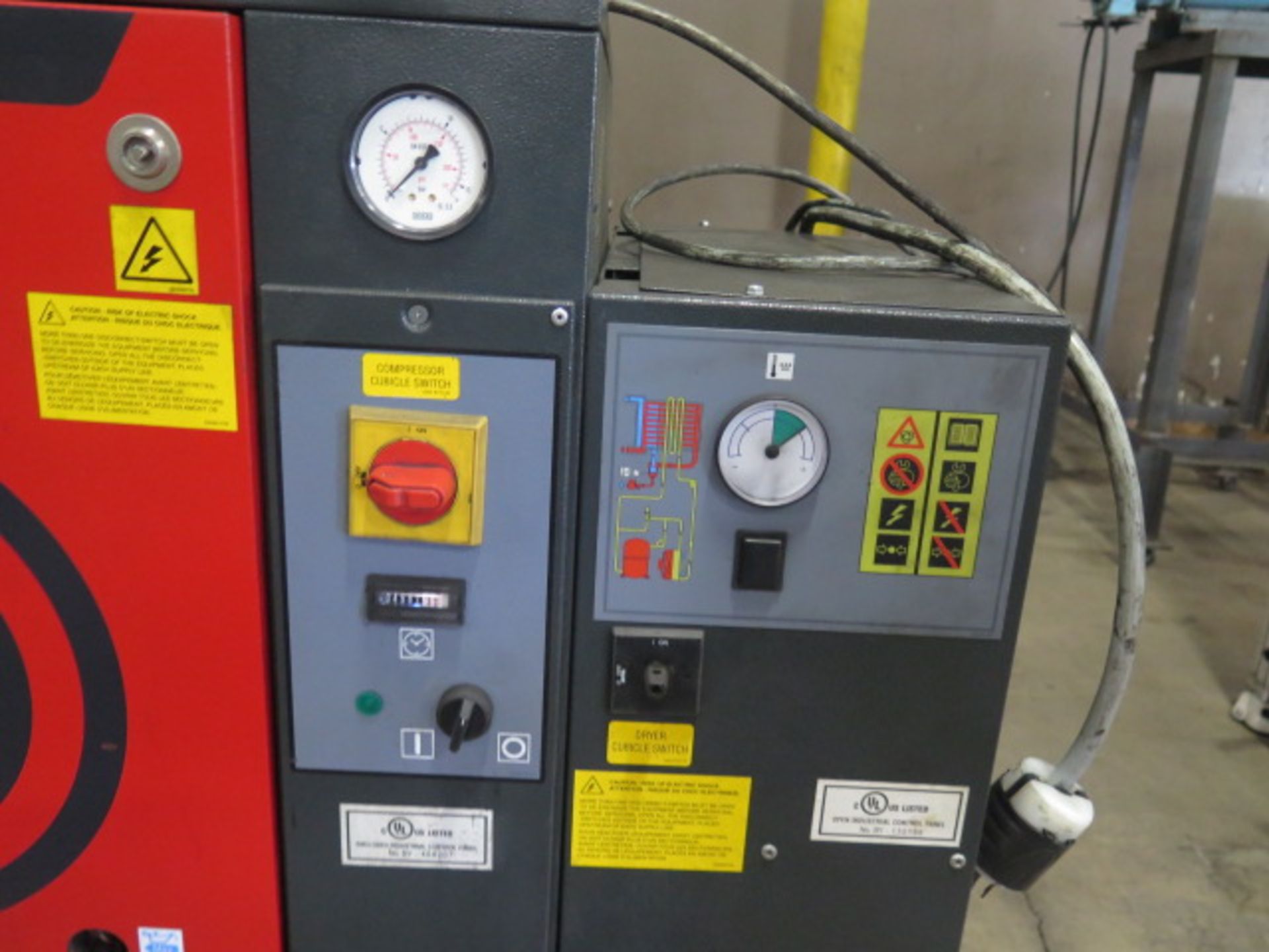2010 Chicago Pneumatics QRS7.5HPUL 7.5Hp Rotary Air Compressor s/n CAI455838, SOLD AS IS - Image 4 of 7