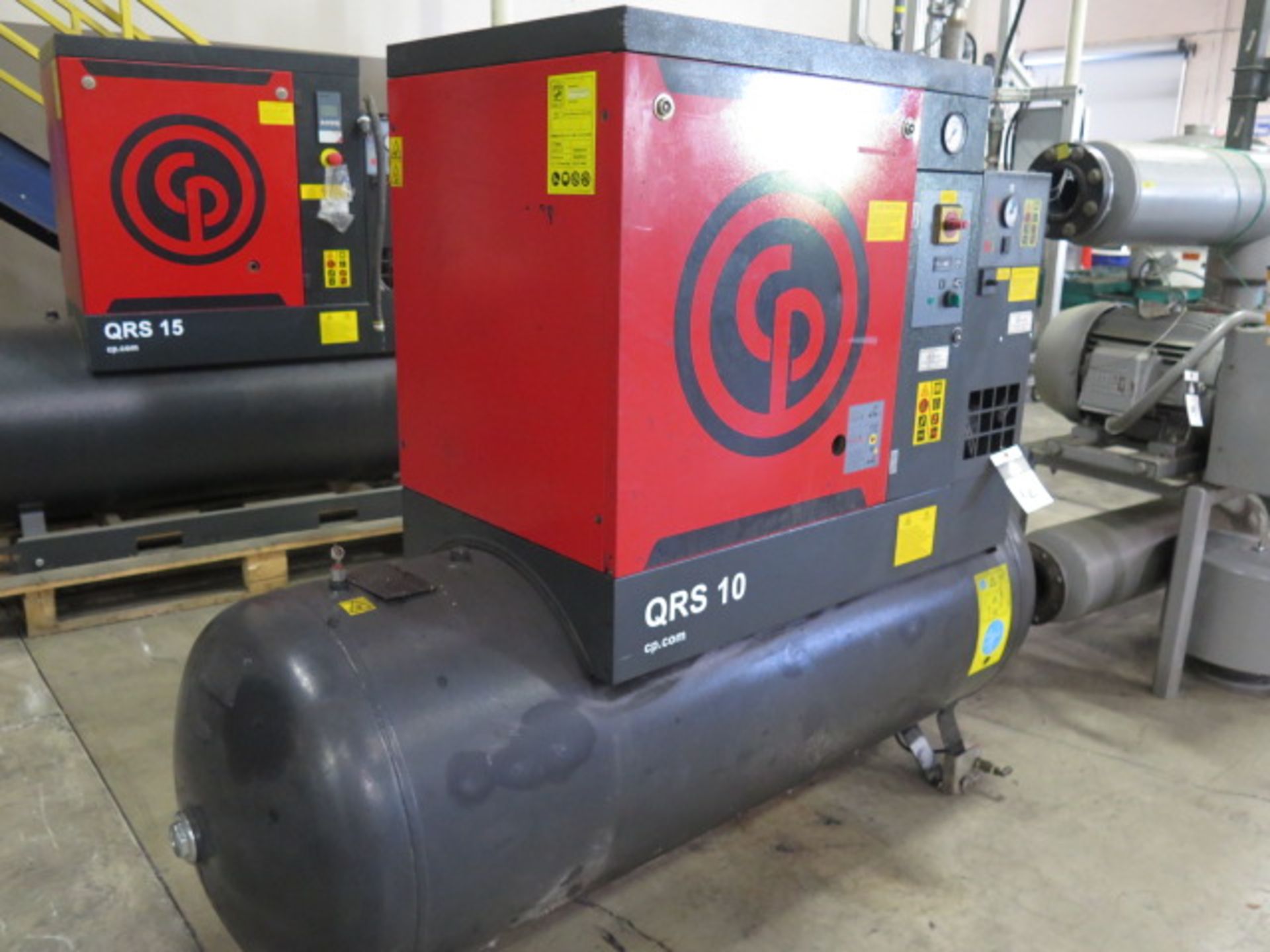 2010 Chicago Pneumatics QRS10HDP500 10Hp Rotary Air Compressor s/n CAI459436 SOLD AS IS - Image 3 of 8