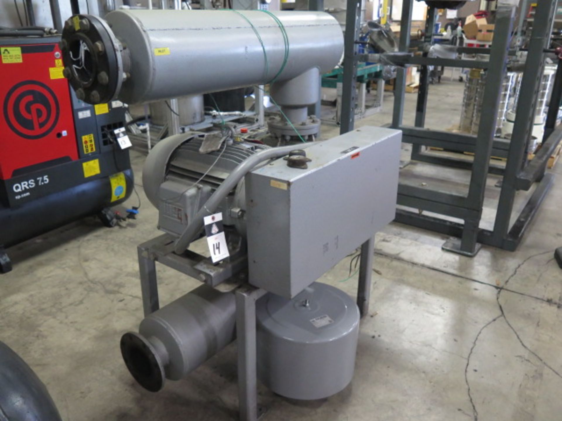 Busch mdl. WR3080.DV06.11SS 25Hp Vacuum Pump s/n 114923, SOLD AS IS - Image 3 of 6