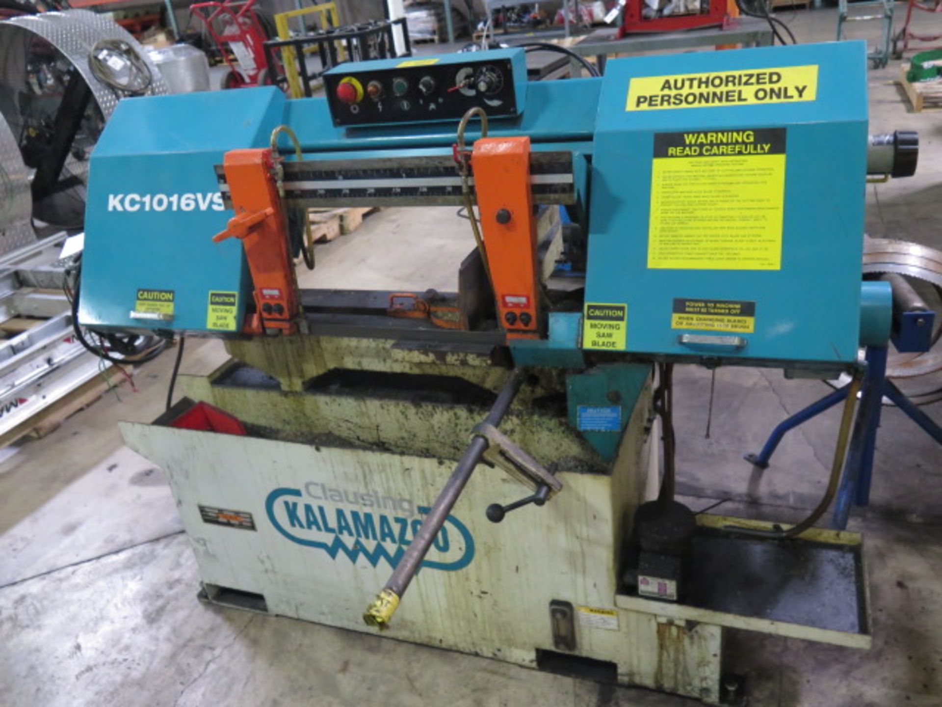 2012 Clausing / Kalamazoo KC1016VS 10” Vert Band Saw s/n 101107380 w/ Manual Clamping, SOLD AS IS - Image 3 of 10