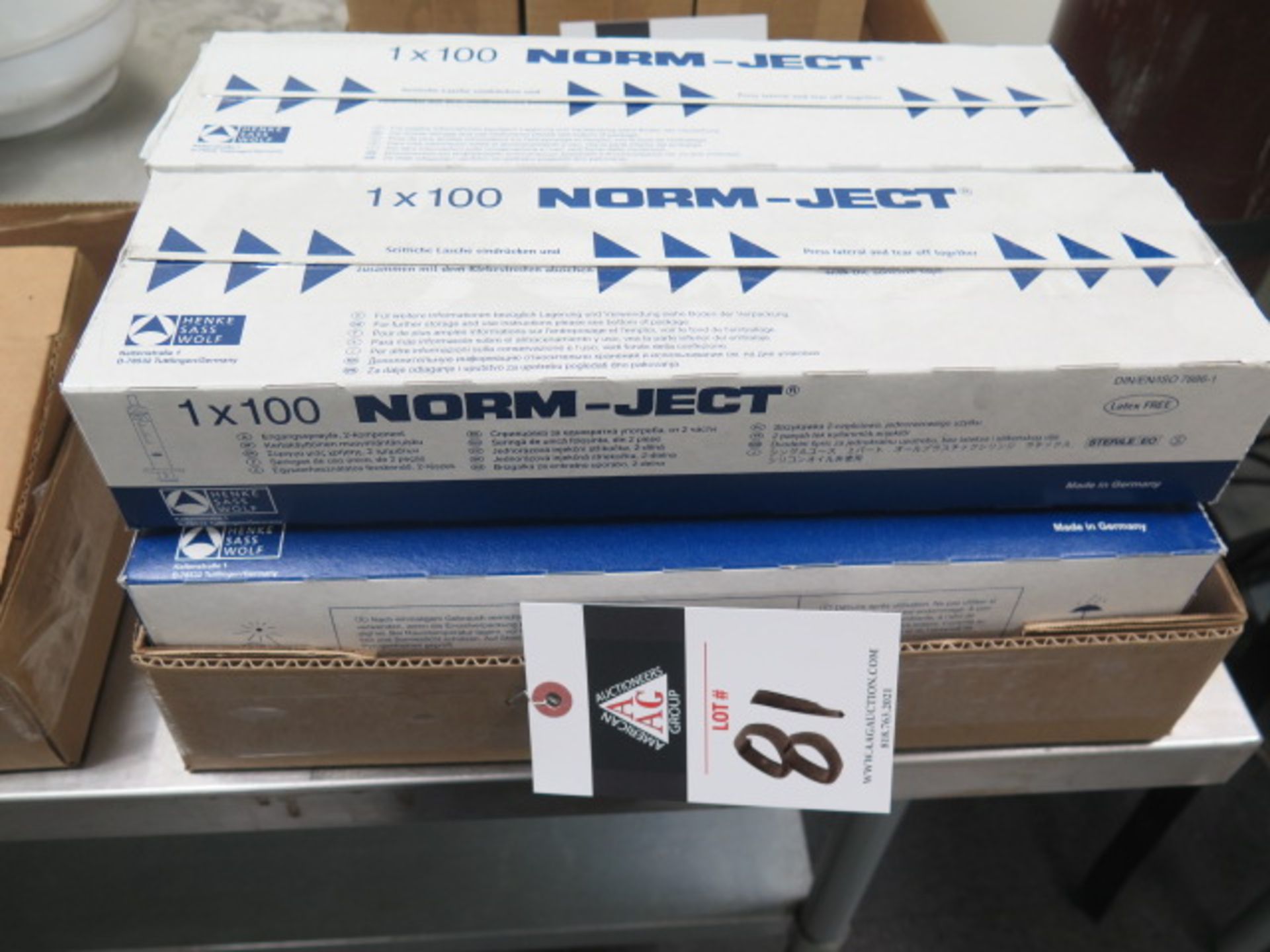 Henke Sass Wolf 1x100 Norm-Ject Syringes (6-Boxes), SOLD AS IS