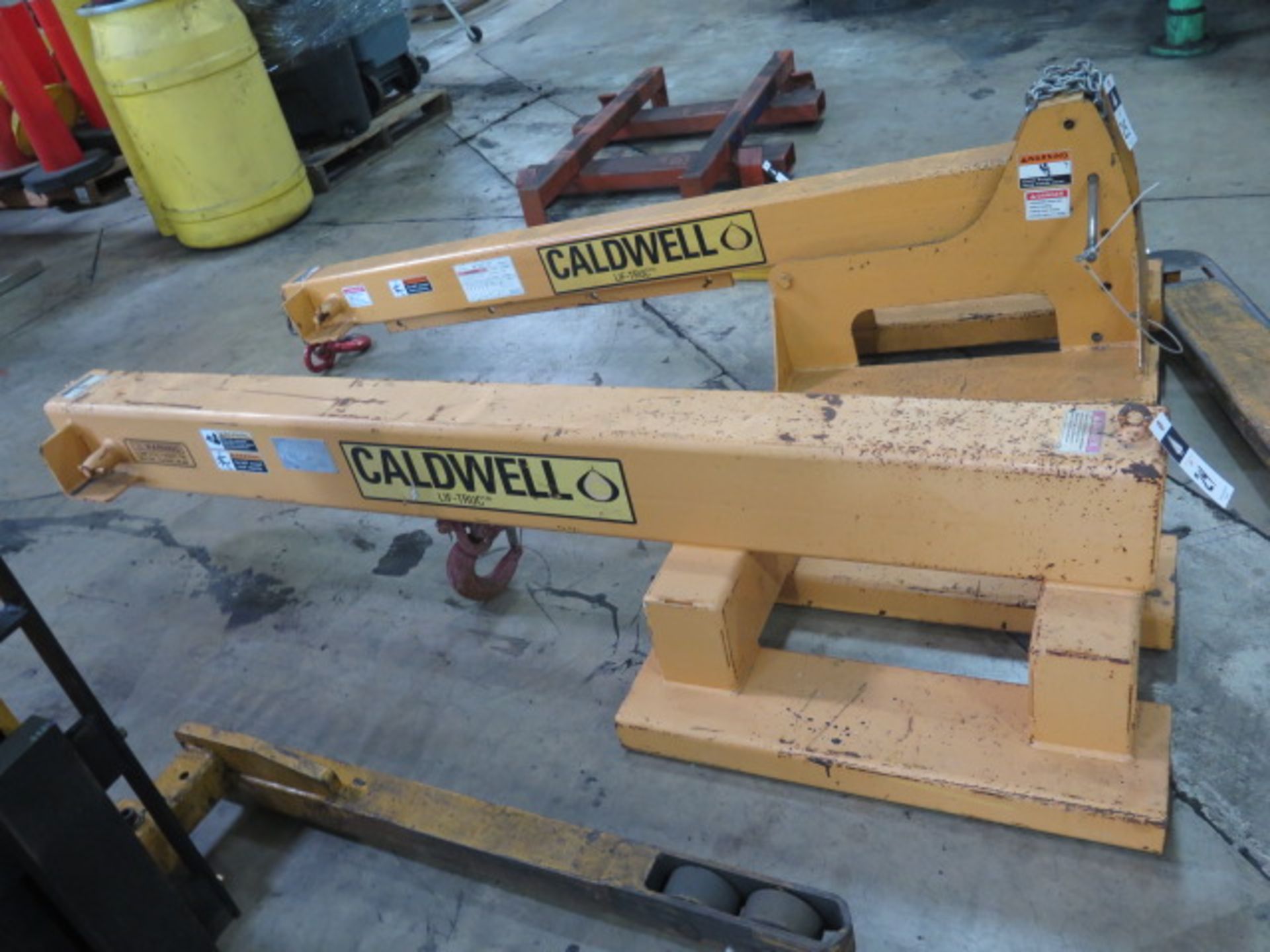 Caldwell SB-80 8000 Lb Forklift Jib Attachment s/n 41613-2, SOLD AS IS WITH NO WARRANTY - Image 2 of 5