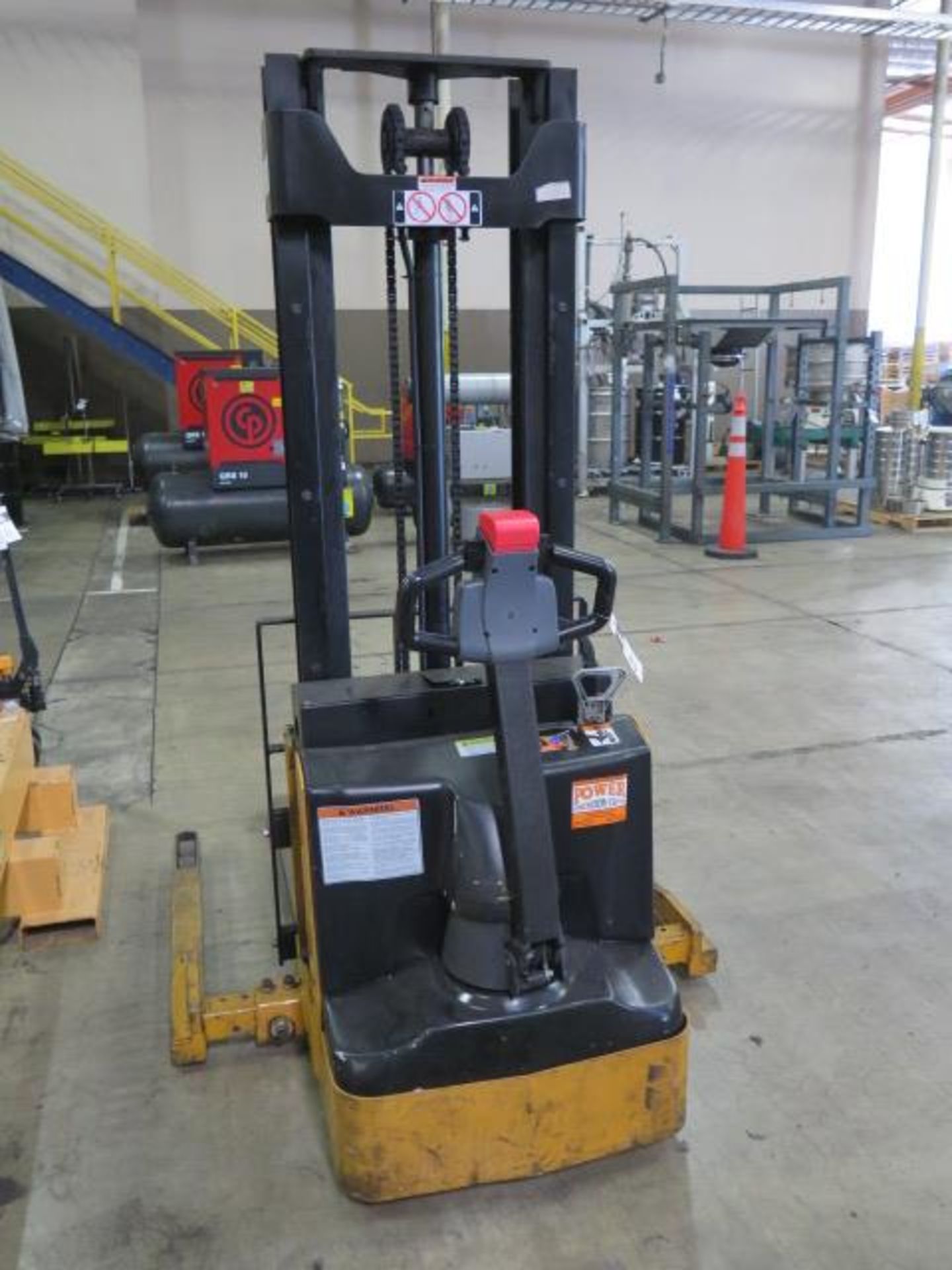 Big Joe PDS-25-150 2500 Lb Walk-Behind Electric Pallet Mover s/n S294052 w/ 130” Lift SOLD AS IS - Image 4 of 8