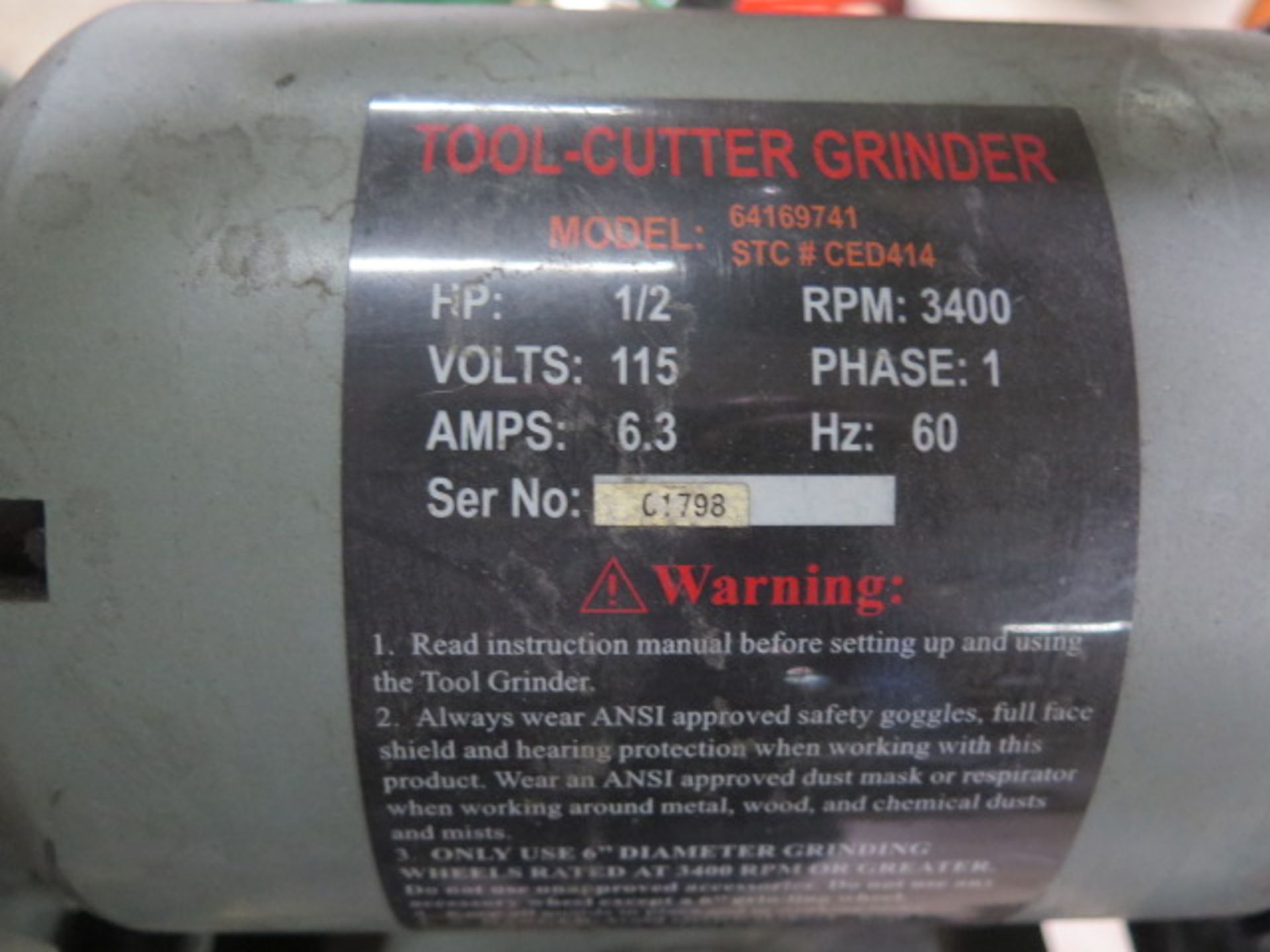 Import Pedestal Carbide Tool Grinder, SOLD AS IS WITH NO WARRANTY - Image 5 of 5