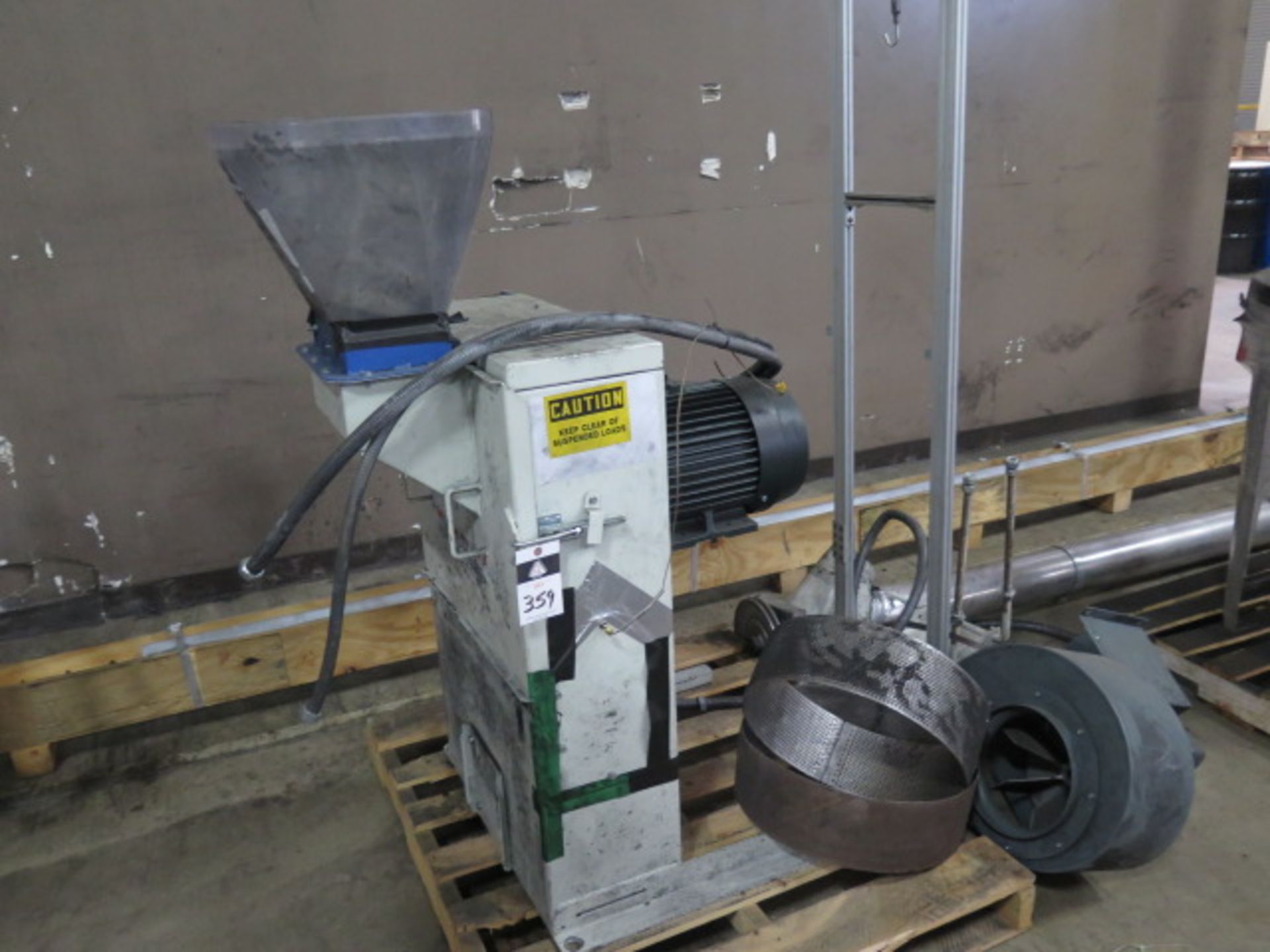 Buskirk HM145 Hammer Mill s/n 1395 w/ 10Hp Motor, Incline Auger, SOLD AS IS W/ NO WARRANTY - Image 2 of 6
