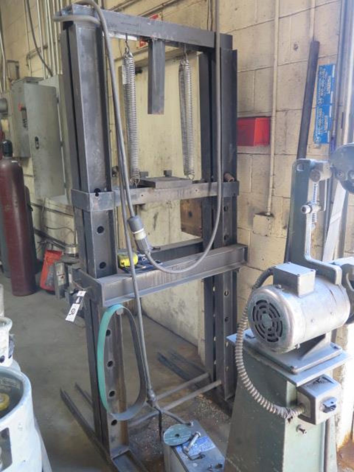 H-Frame Press (NO HYDRAULIC RAM) (SOLD AS-IS AND WITH NO WARRANTY)