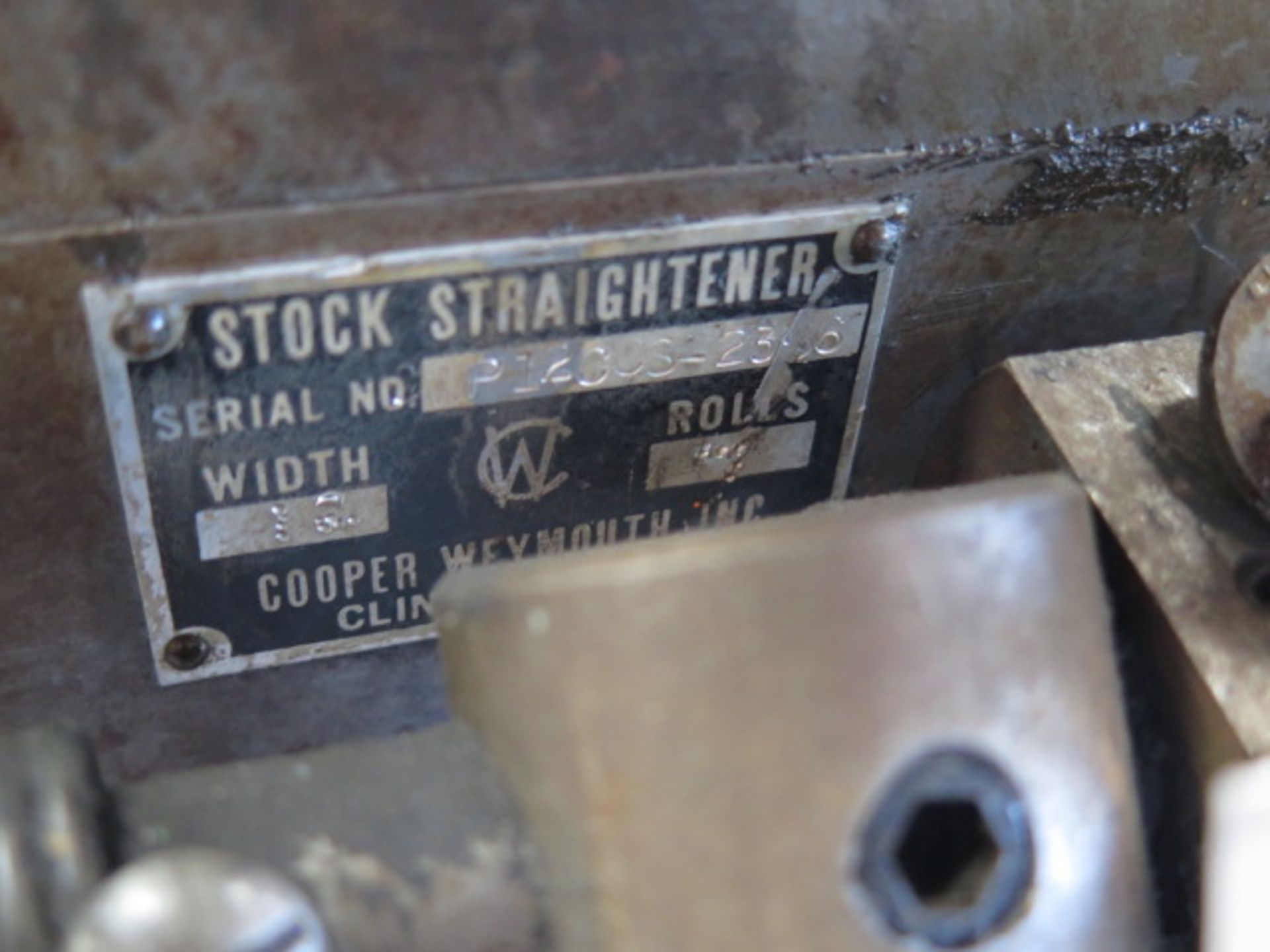 Cooper Weymouth 12" Coil Cradle w/ Straightener s/n P12CCS-2366 (SOLD AS-IS AND WITH NO WARRANTY) - Image 7 of 7