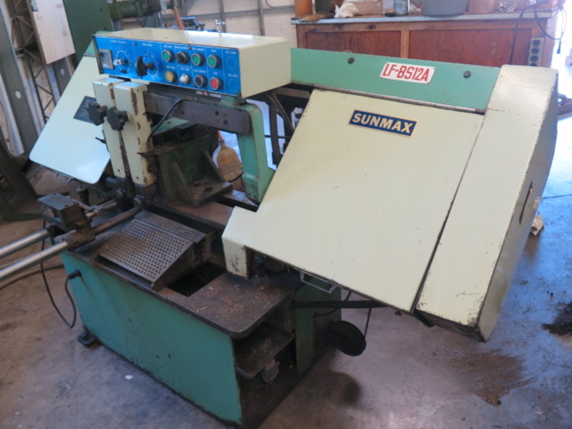 Enco BS-12A 12” Auto Horizontal Band Saw s/n 12434 w/ Controls, 6-Speeds, Auto Feed, SOLD AS IS - Image 2 of 16