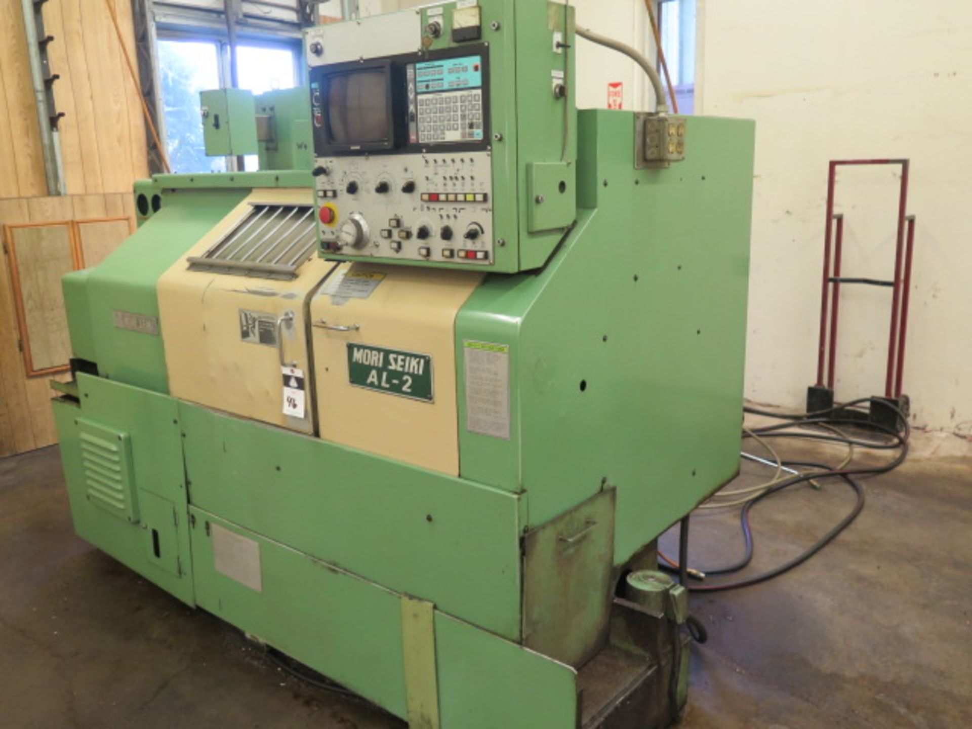 Mori Seiki AL-2ATM CNC Turning Center s/n 1498 w/ Yasnac Controls, Tool Presetter, SOLD AS IS - Image 2 of 21