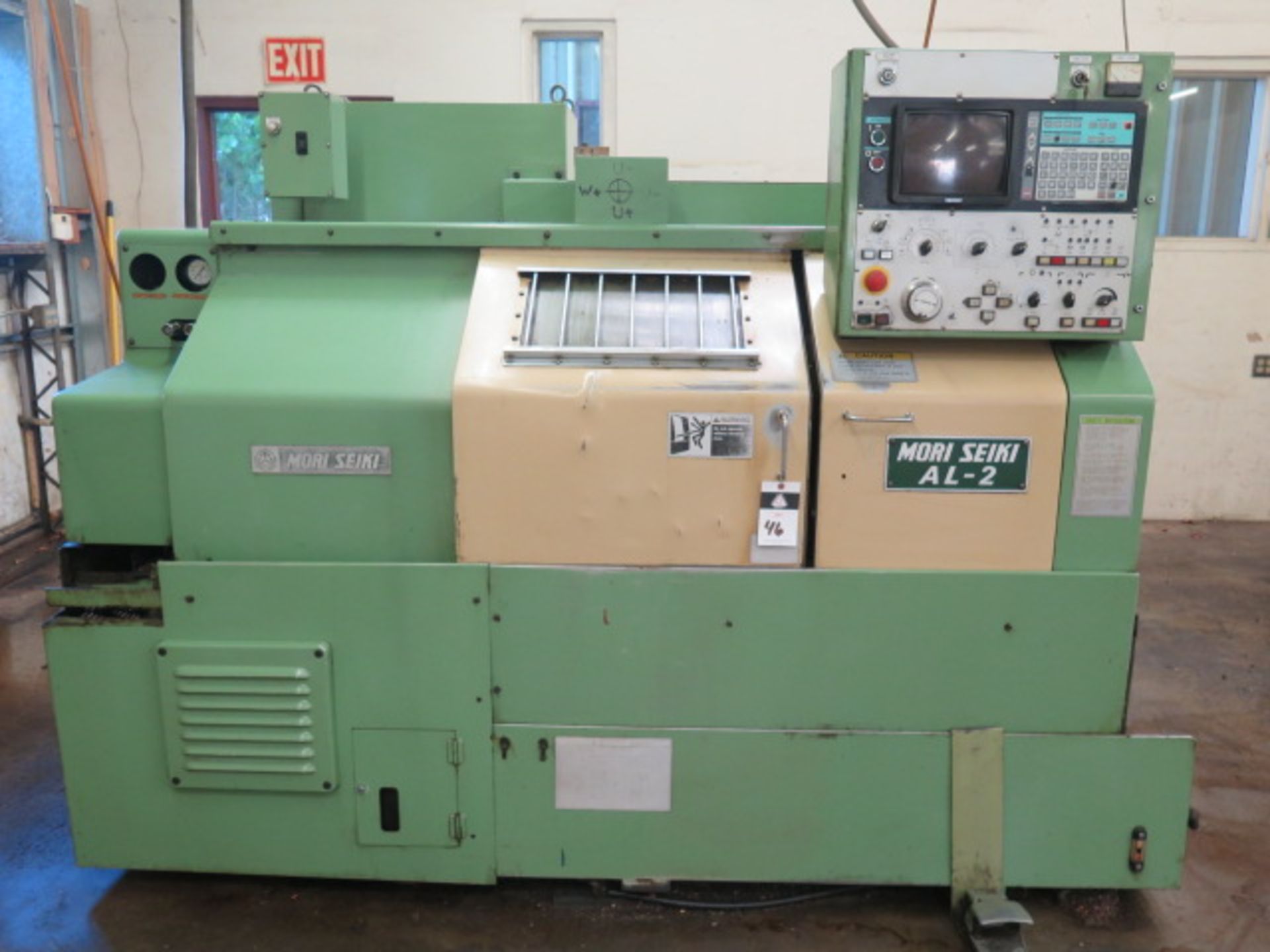 Mori Seiki AL-2ATM CNC Turning Center s/n 1498 w/ Yasnac Controls, Tool Presetter, SOLD AS IS