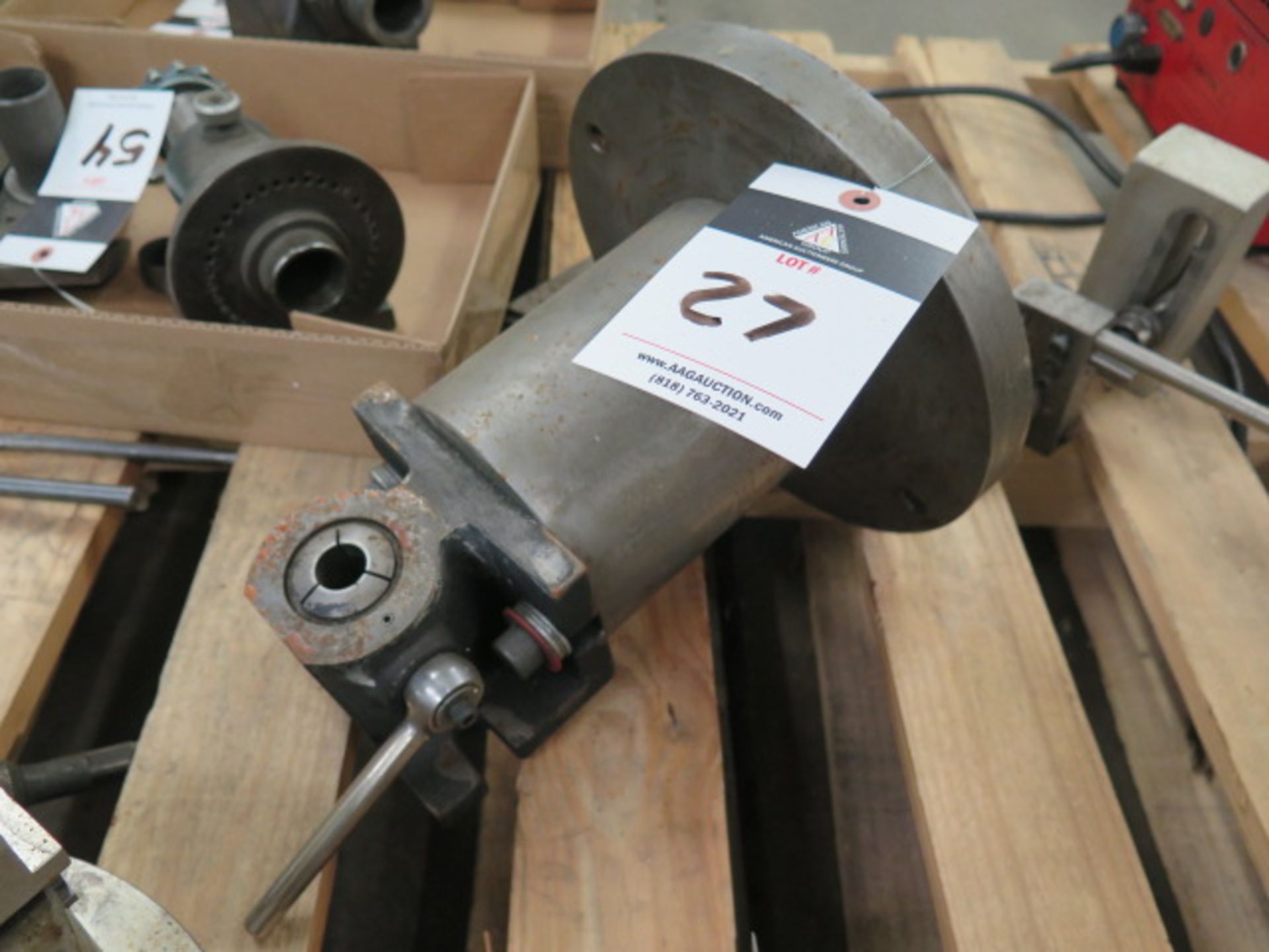 8” 4-Jaw Chuck and Misc Fixtures (FOR NIKKEN 4th AXIS) - Image 2 of 4