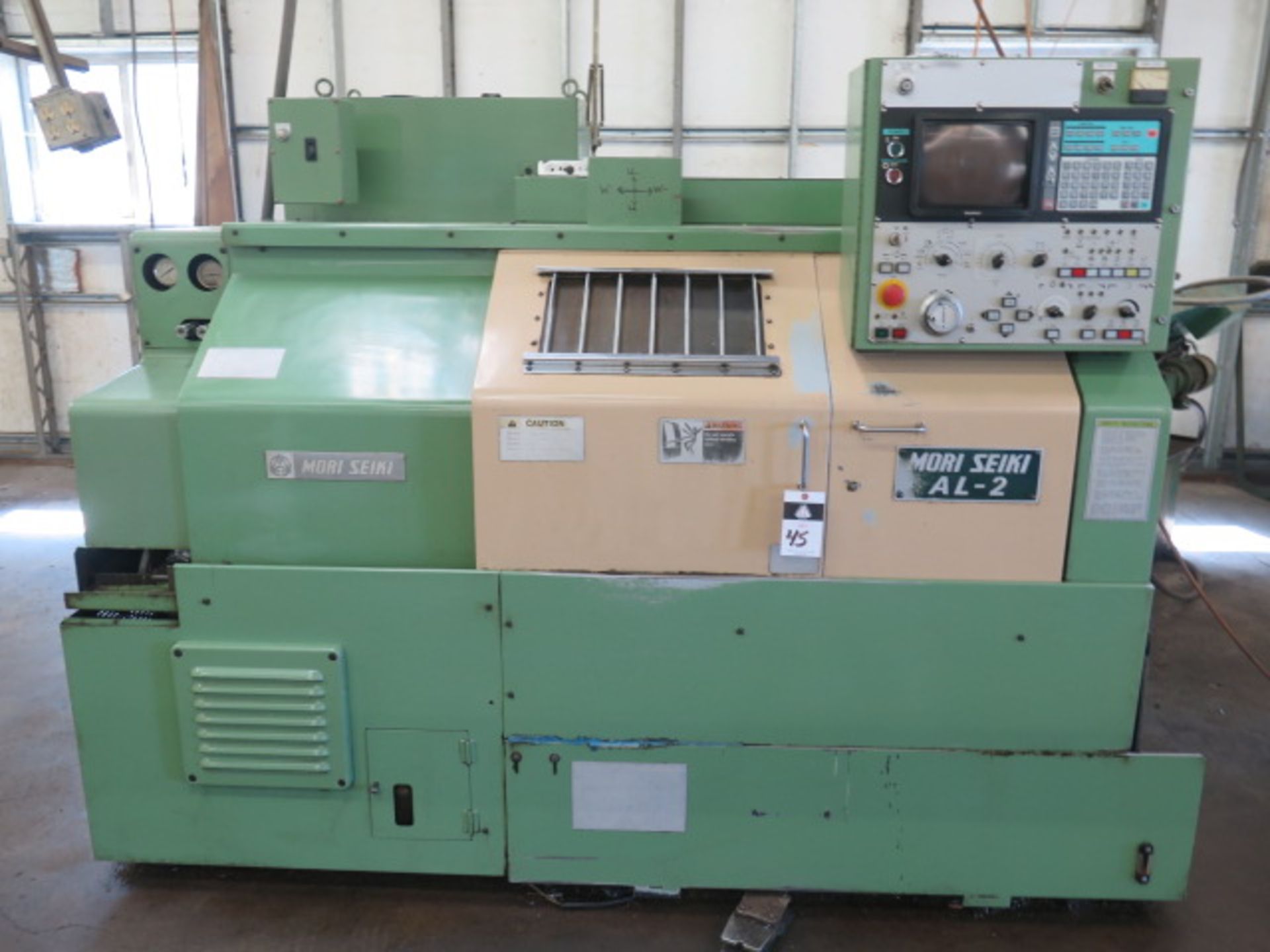 Mori Seiki AL-2ATM CNC Turning Center s/n 1584 w/ Yasnac Controls, Tool Presetter, SOLD AS IS