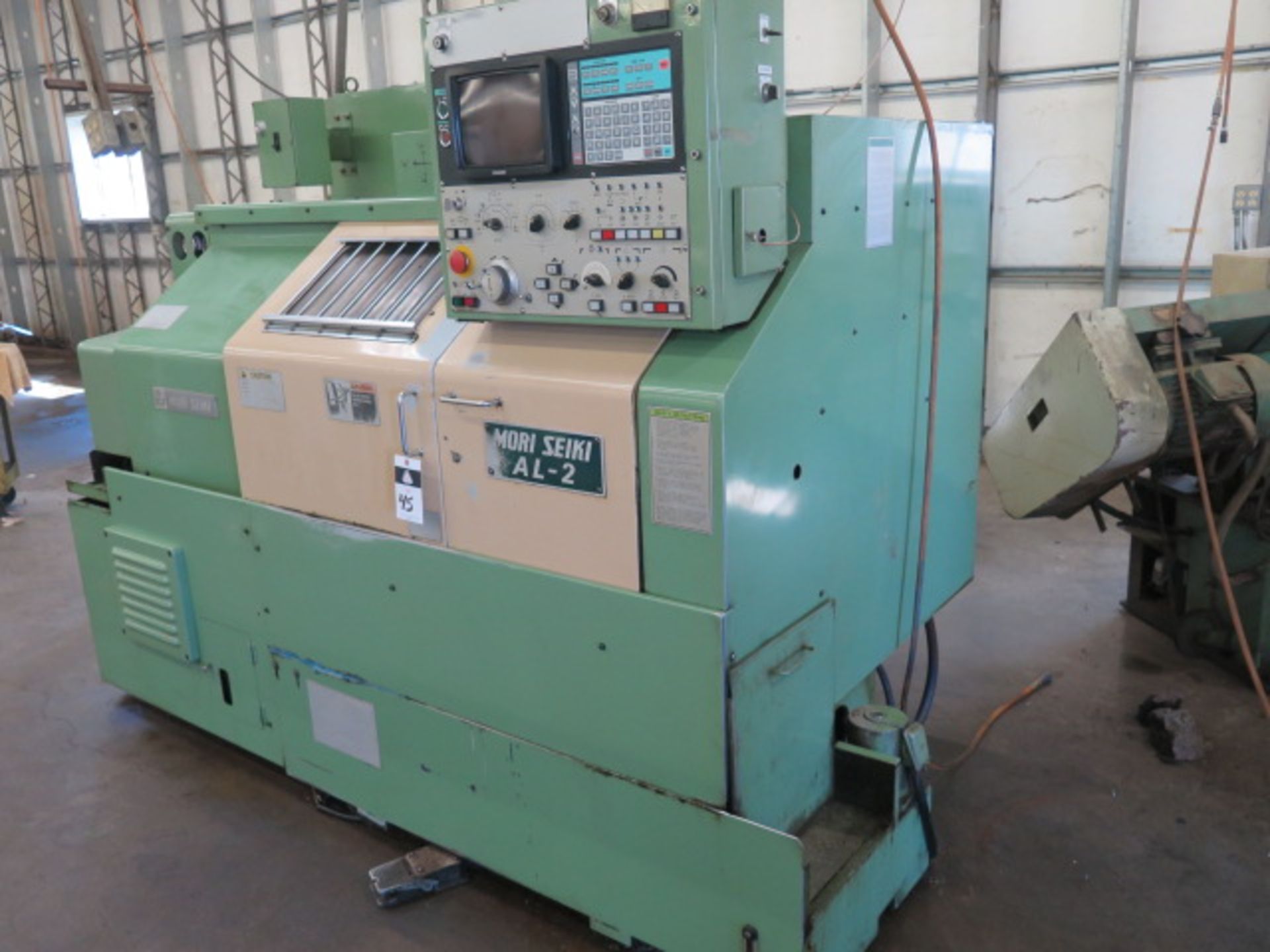 Mori Seiki AL-2ATM CNC Turning Center s/n 1584 w/ Yasnac Controls, Tool Presetter, SOLD AS IS - Image 2 of 27