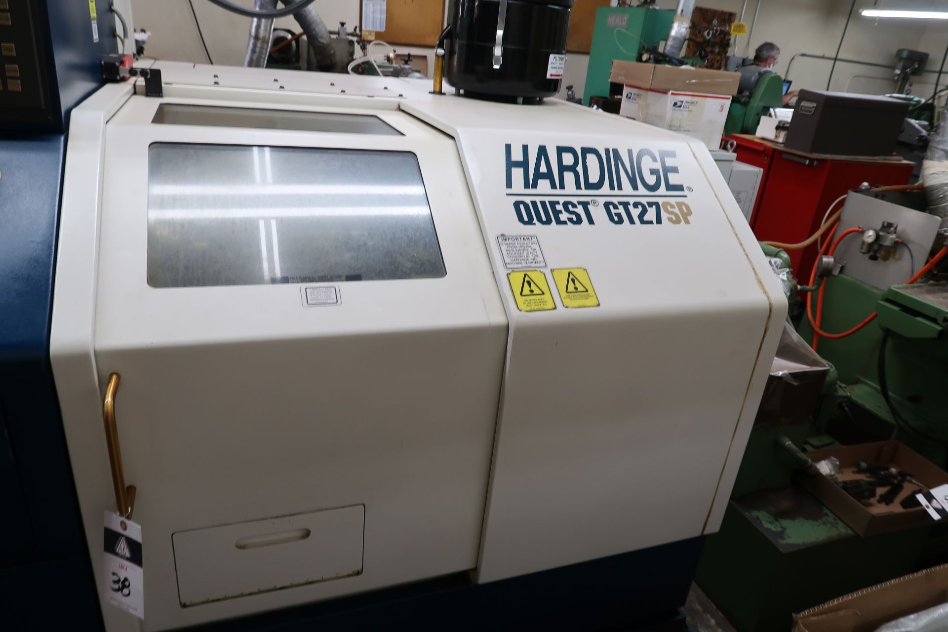 2003 Hardinge mdl. MG Conquest GT27 SP CNC Cross Slide Gang Tool lathe s/n MG-102 SOLD AS IS - Image 4 of 21
