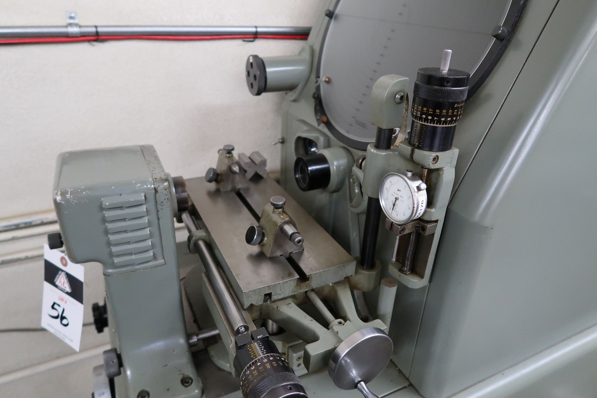 Clausing Covel mdl. 4301 14" Optical Comparator s/n 14B-3340 w/ Micrometer Readouts, Surface and - Image 4 of 8