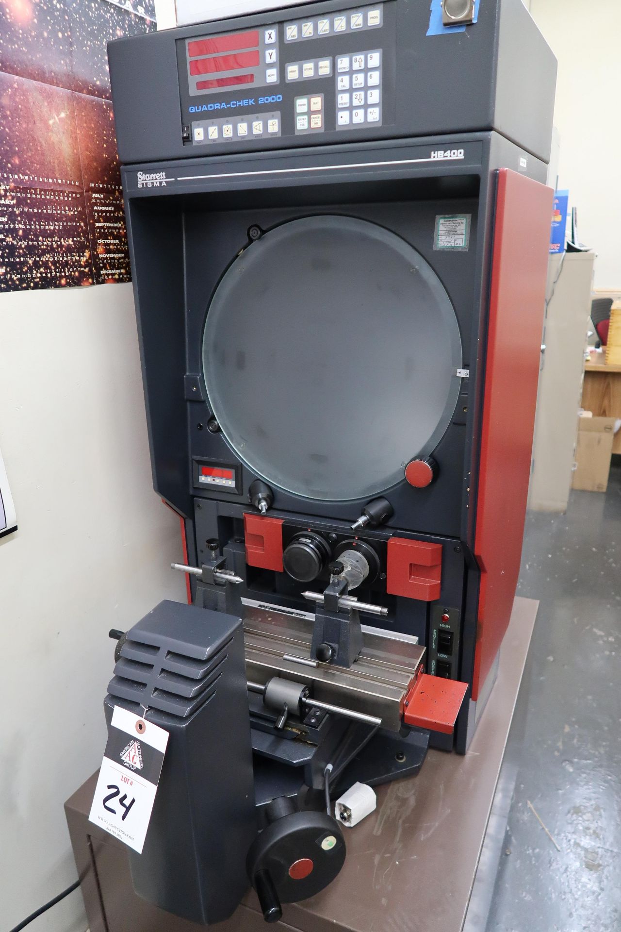 Starrett Sigma HB400 16" Bench Model Optical Comparator s/n 3427 w/ Quadra-Chek 2000 Programmable - Image 3 of 9