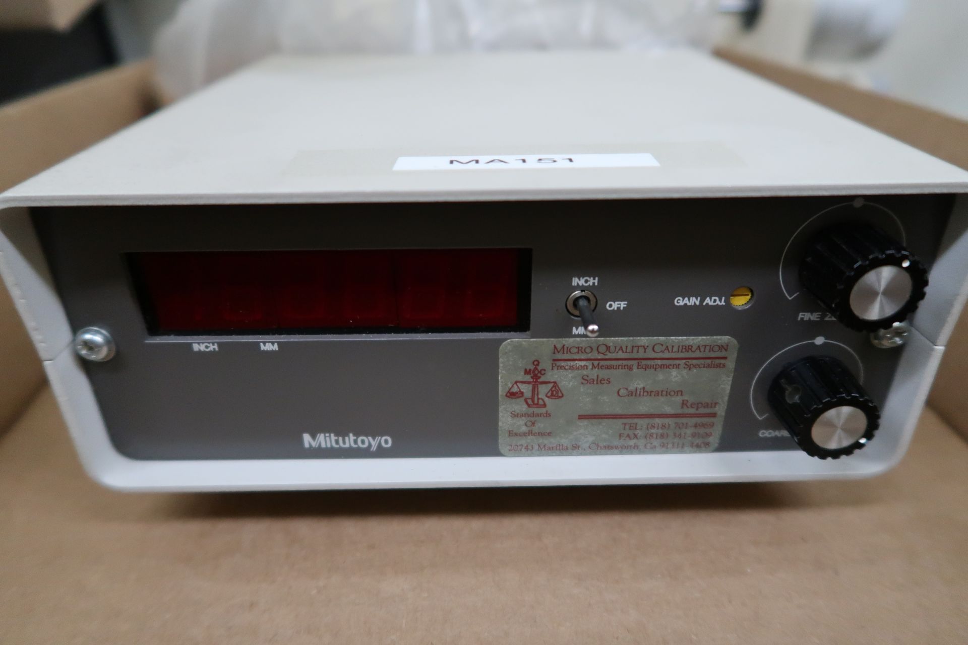 Mitutoyo mdl. 162-102 Super Bench Micrometer w/ Mitutoyo mdl. 519-605-1 Digital Display - Image 7 of 9