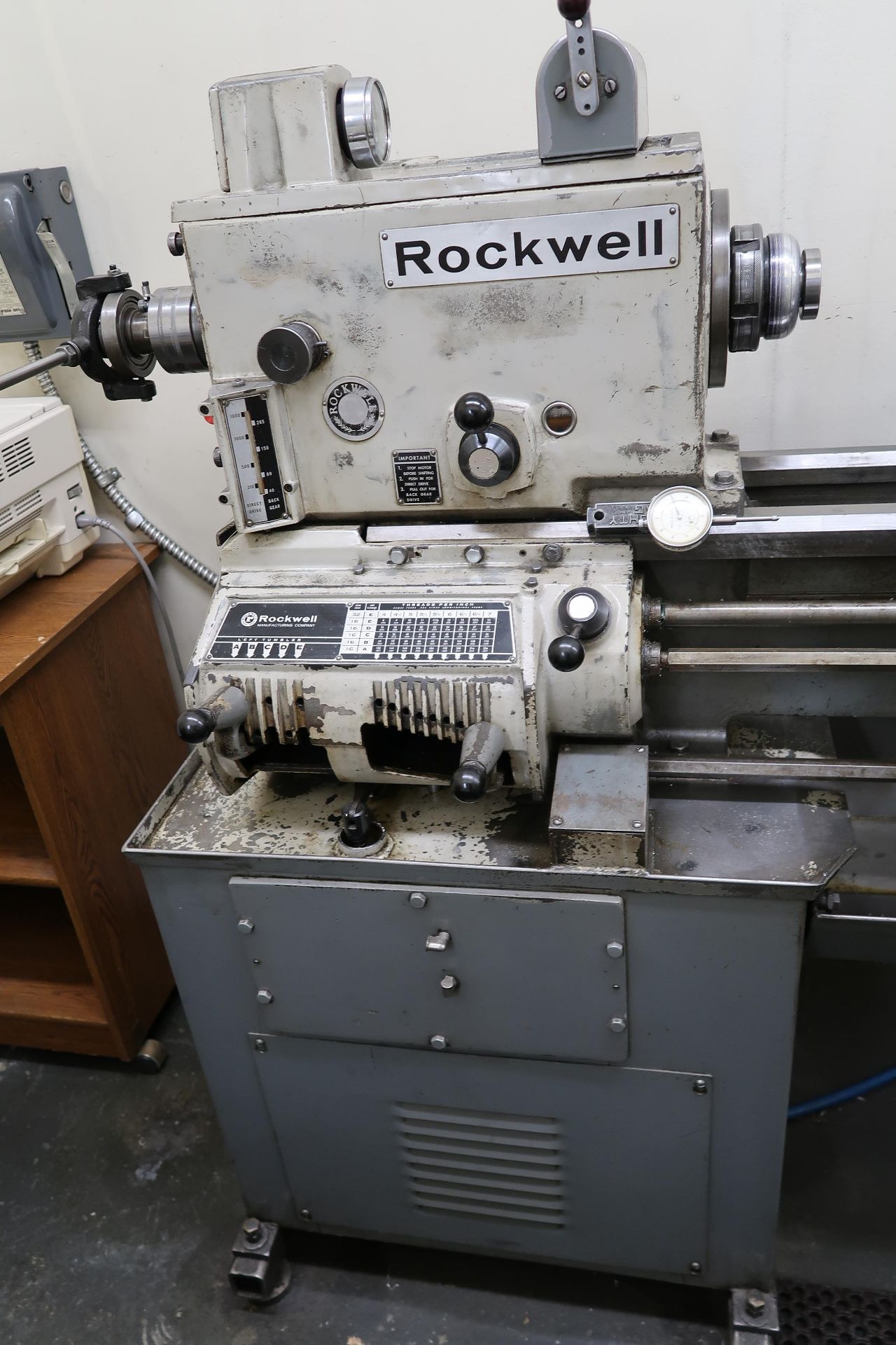 Rockwell “Delta 14” 14” x 45” Lathe s/n 1403561 w 40-1600 Adjustable RPM, (SOLD AS IS) - Image 2 of 9