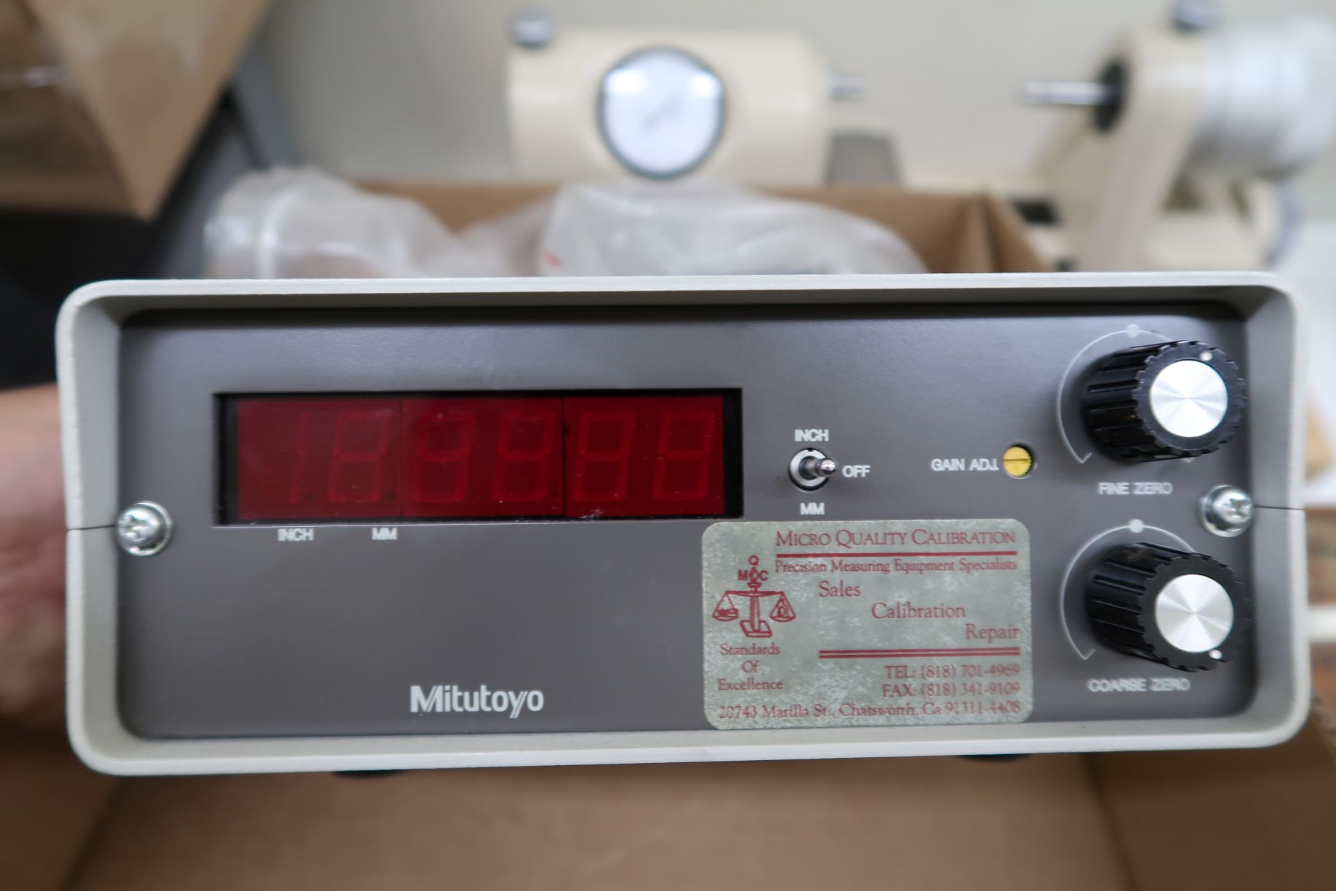Mitutoyo mdl. 162-102 Super Bench Micrometer w/ Mitutoyo mdl. 519-605-1 Digital Display - Image 8 of 9