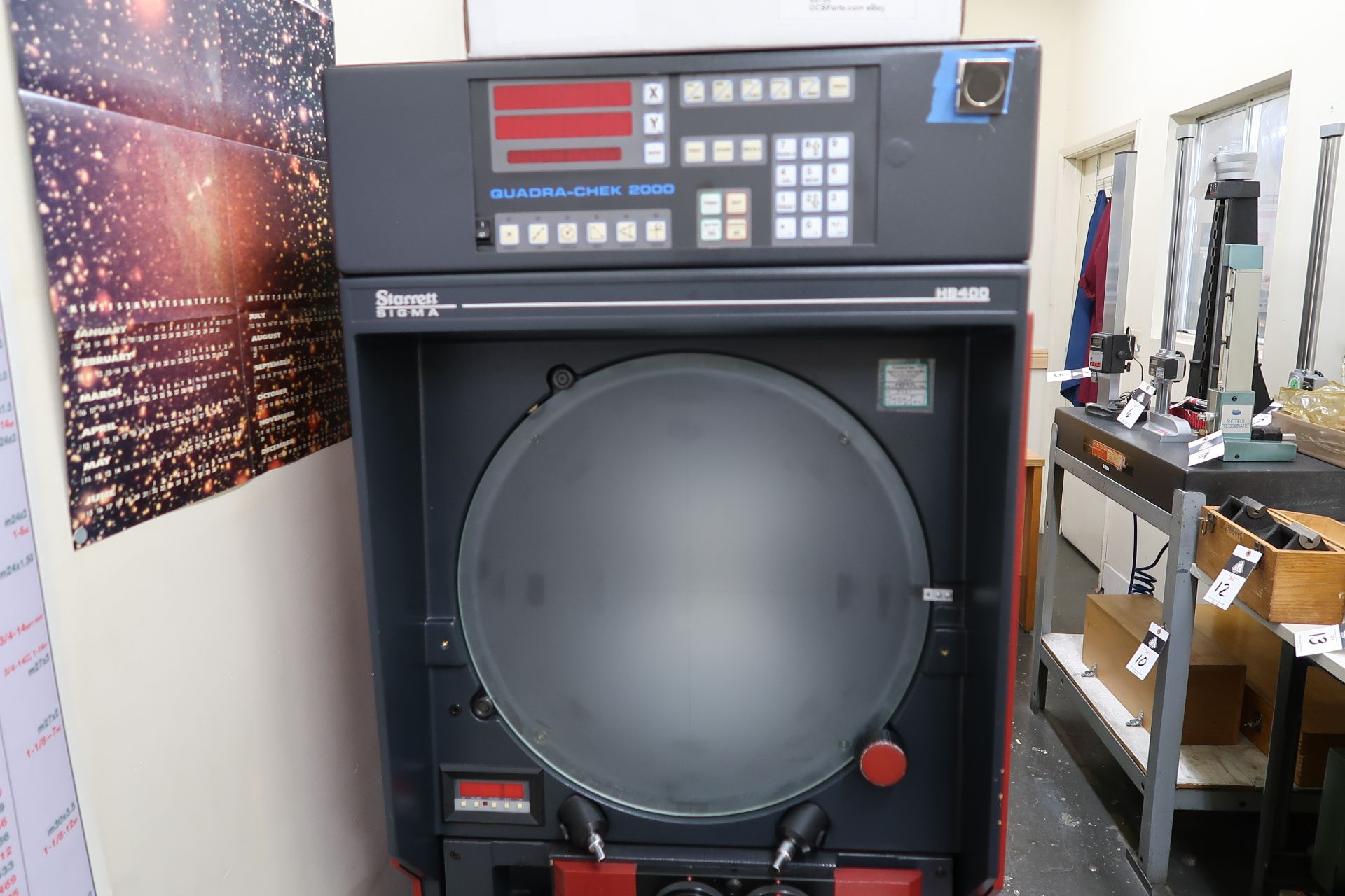 Starrett Sigma HB400 16" Bench Model Optical Comparator s/n 3427 w/ Quadra-Chek 2000 Programmable - Image 4 of 9