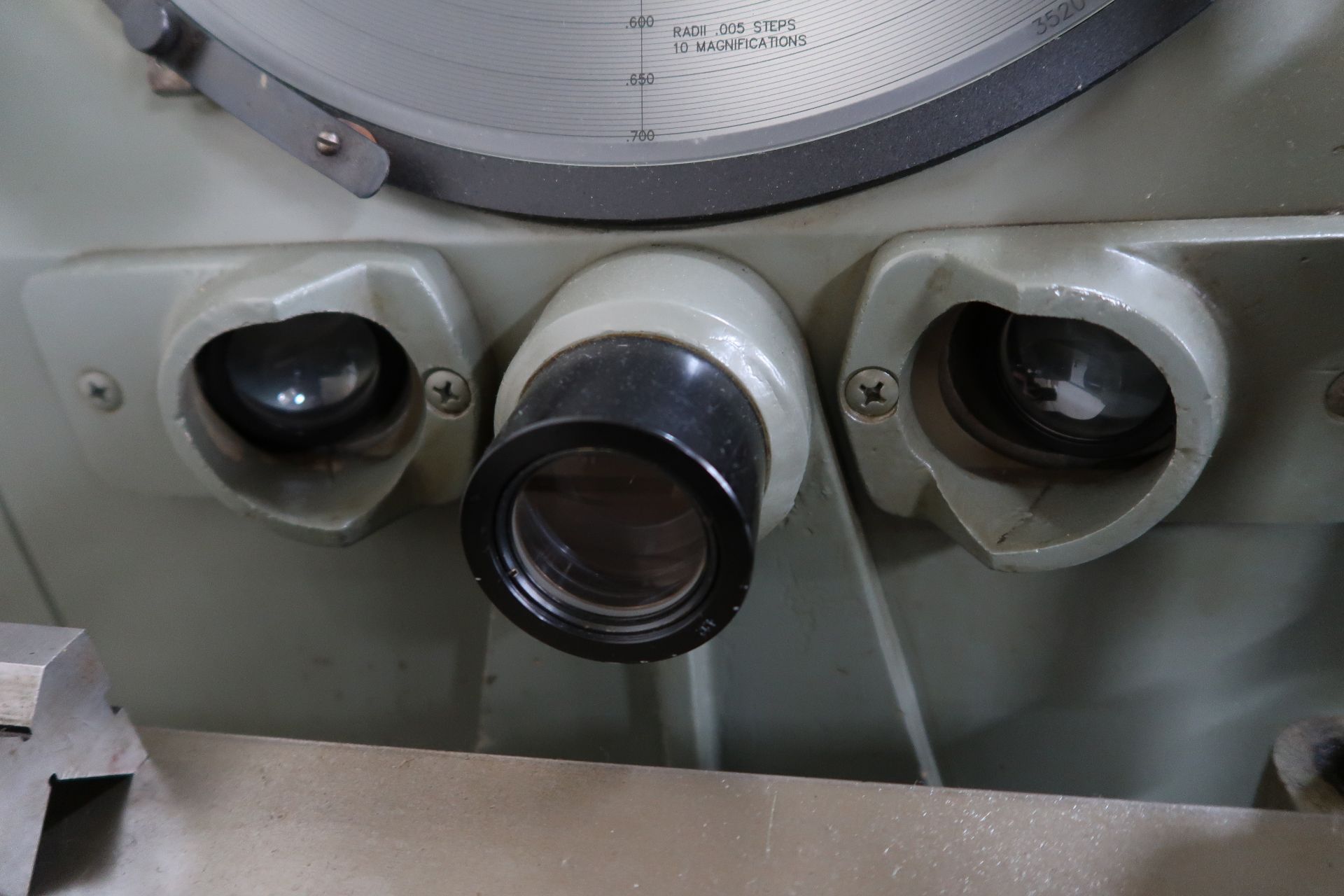 Clausing Covel mdl. 4301 14" Optical Comparator s/n 14B-3340 w/ Micrometer Readouts, Surface and - Image 6 of 8
