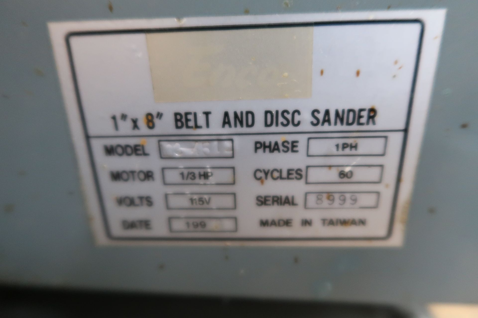 Import 1" Belt / 8" Disc Sander (SOLD AS-IS - NO WARRANTY) - Image 5 of 5