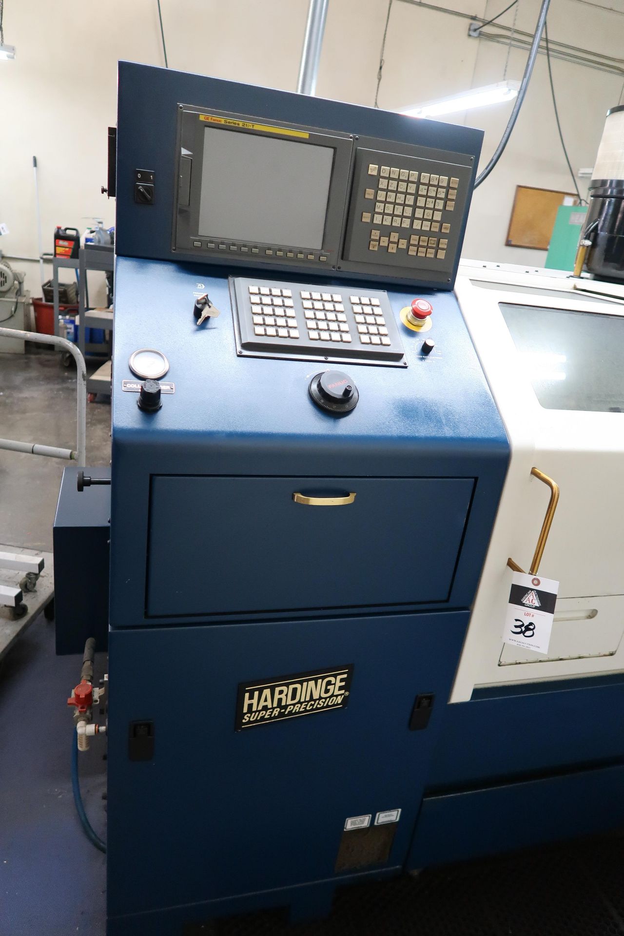 2003 Hardinge mdl. MG Conquest GT27 SP CNC Cross Slide Gang Tool lathe s/n MG-102 SOLD AS IS - Image 3 of 21