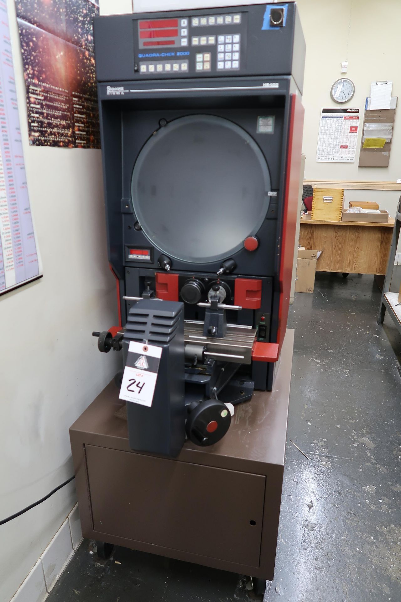 Starrett Sigma HB400 16" Bench Model Optical Comparator s/n 3427 w/ Quadra-Chek 2000 Programmable