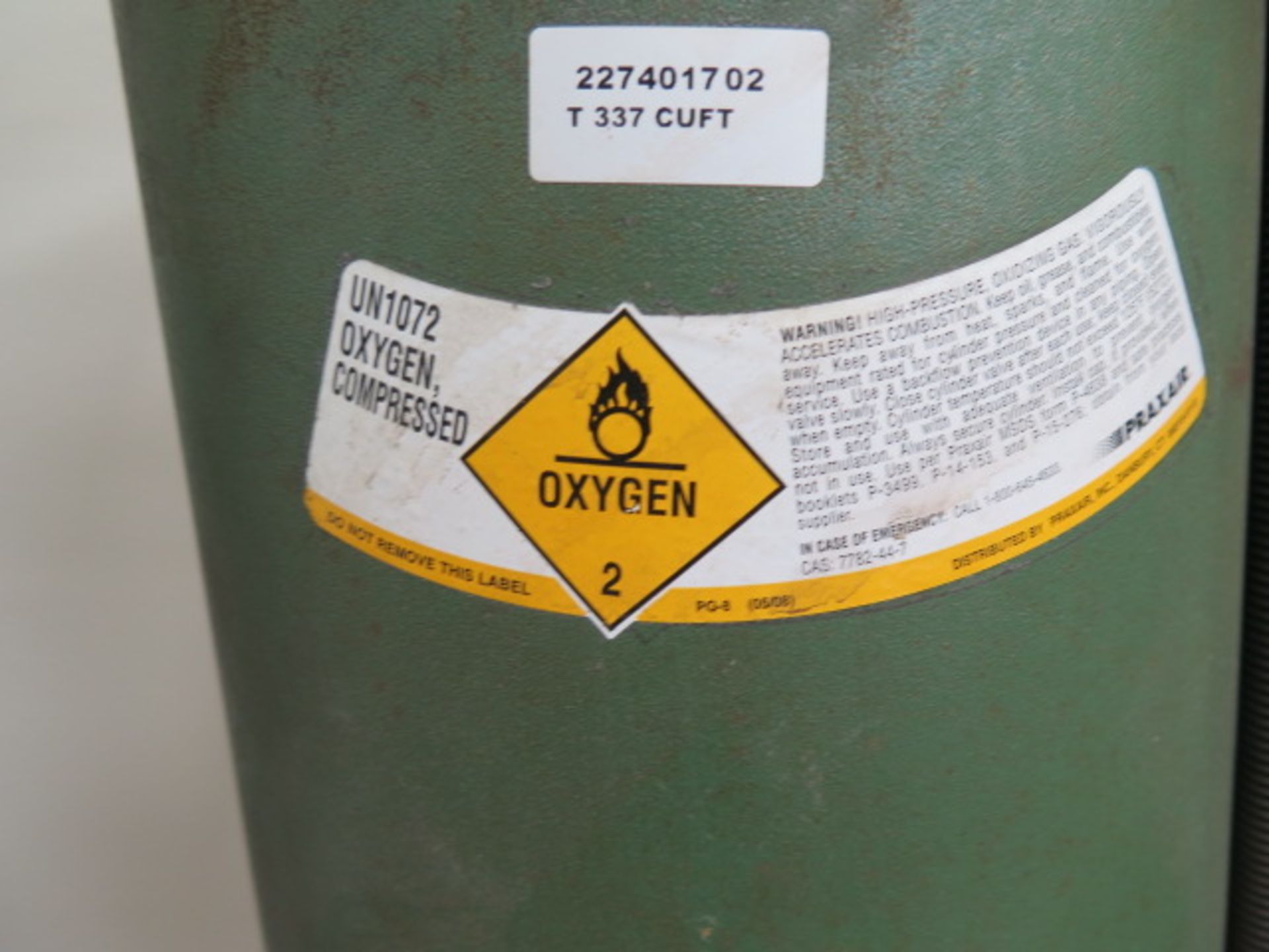 6-Tank Oxygen Bank w/ Roll Cart, SOLD AS IS AND NO WARRANTY - Image 4 of 4