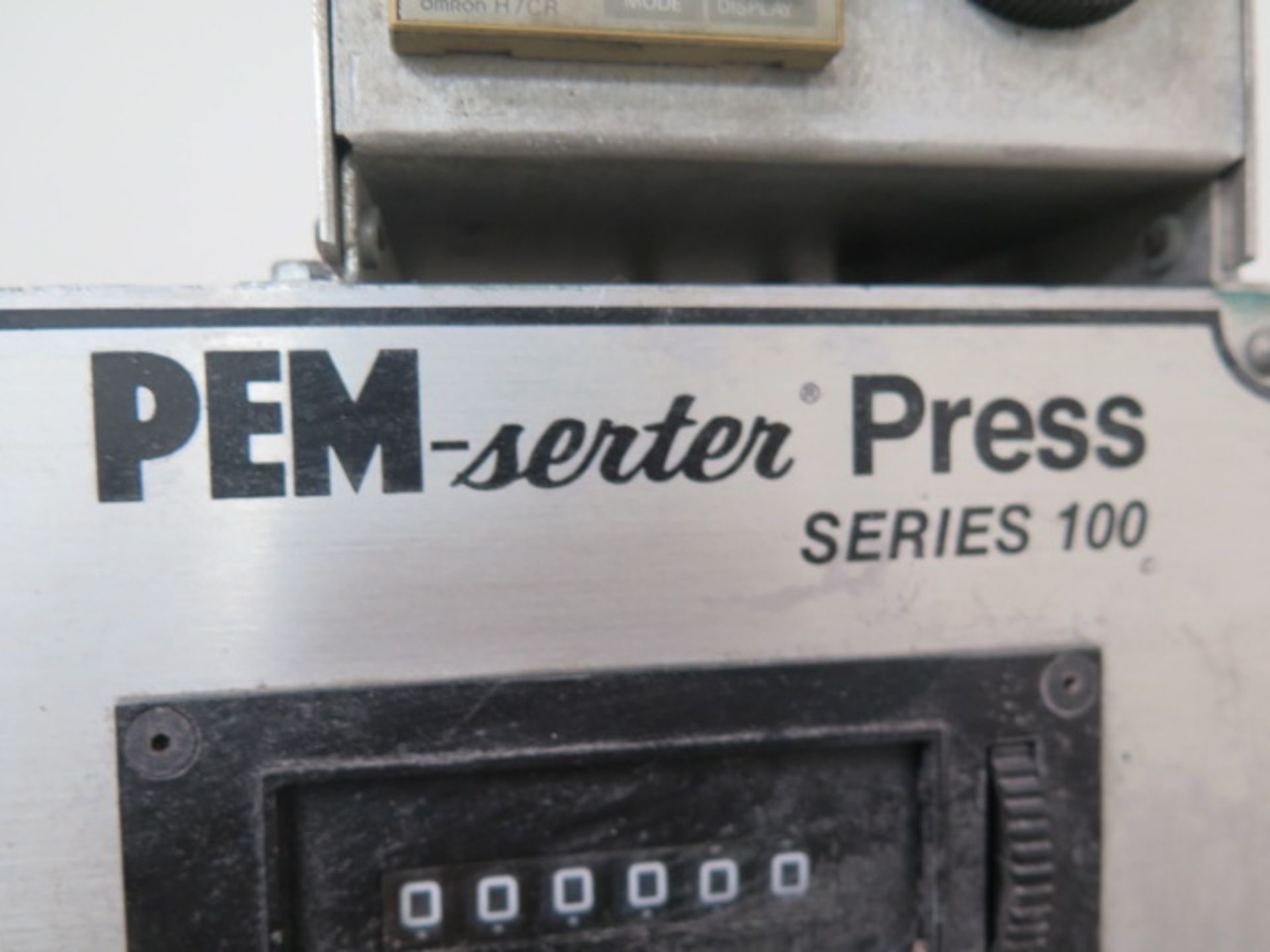 Pemserter Series 100 6-Ton x 12” Hardware Insertion Press s/n 100A-786, SOLD AS IS AND NO WARRANTY - Image 7 of 7