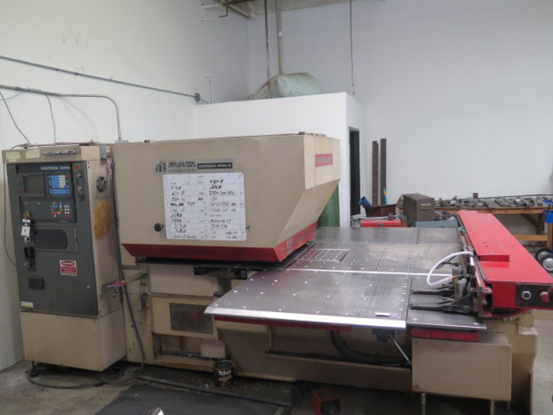 Murata / Wiedemann Centrum 2000/Q 22-Ton 22-Station CNC Turret Punch s/n 339 w Fanuc 0P, SOLD AS IS