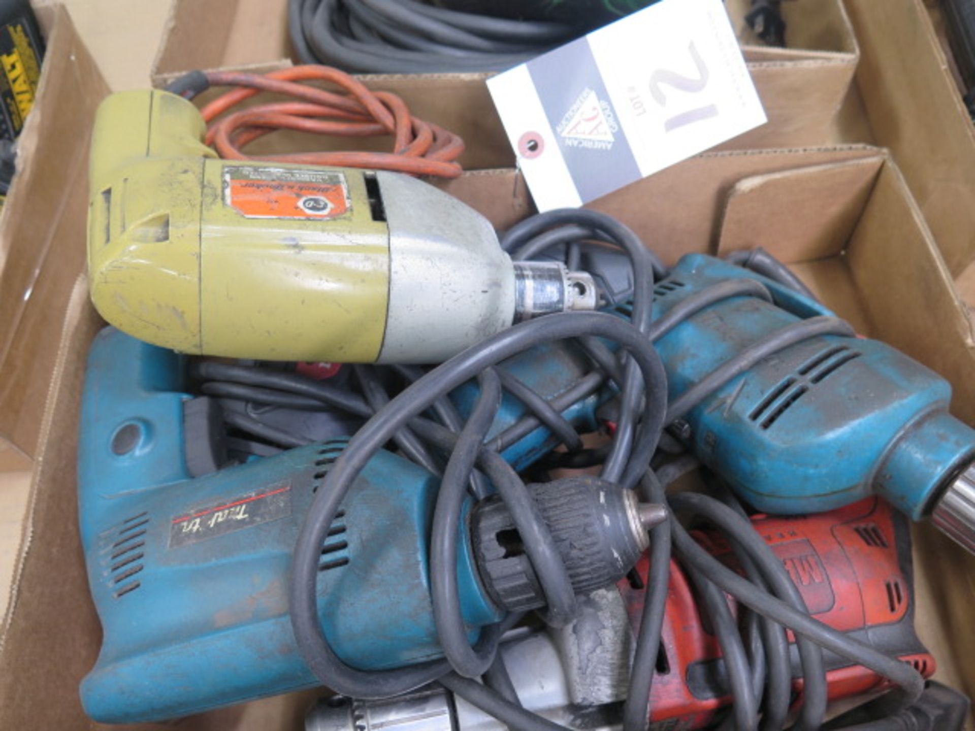 Misc Electric Drills (5) (SOLD AS-IS - NO WARRANTY)