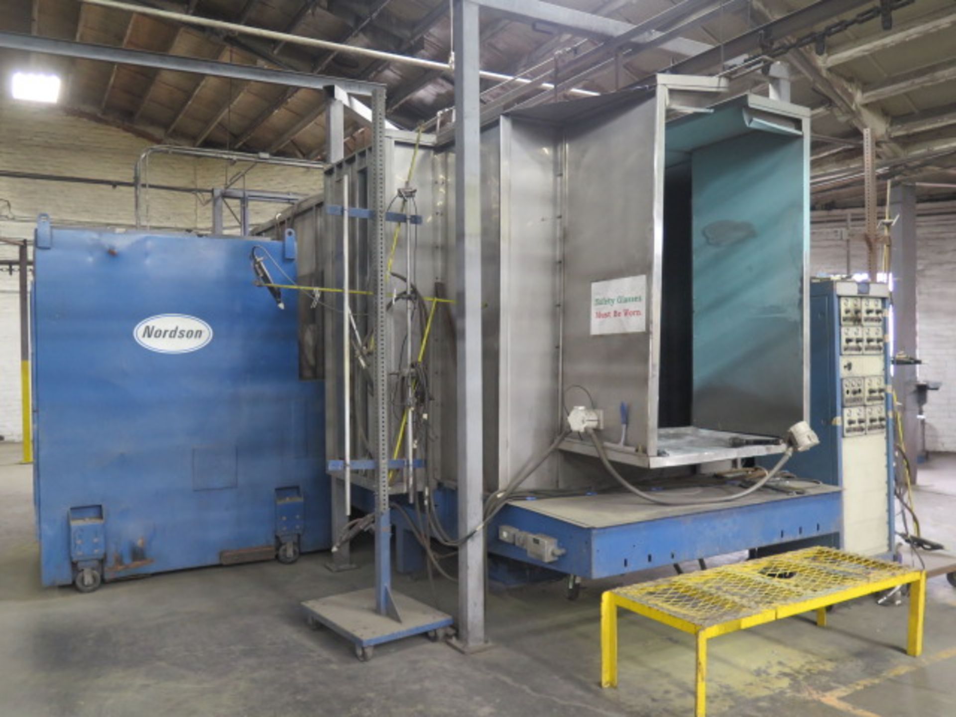 Nordson CK-05 Powder Coating System w/ 20’W x 25’L x 9’6”H Booth, (14) 13” Dia x 36”L Primary - Image 3 of 16