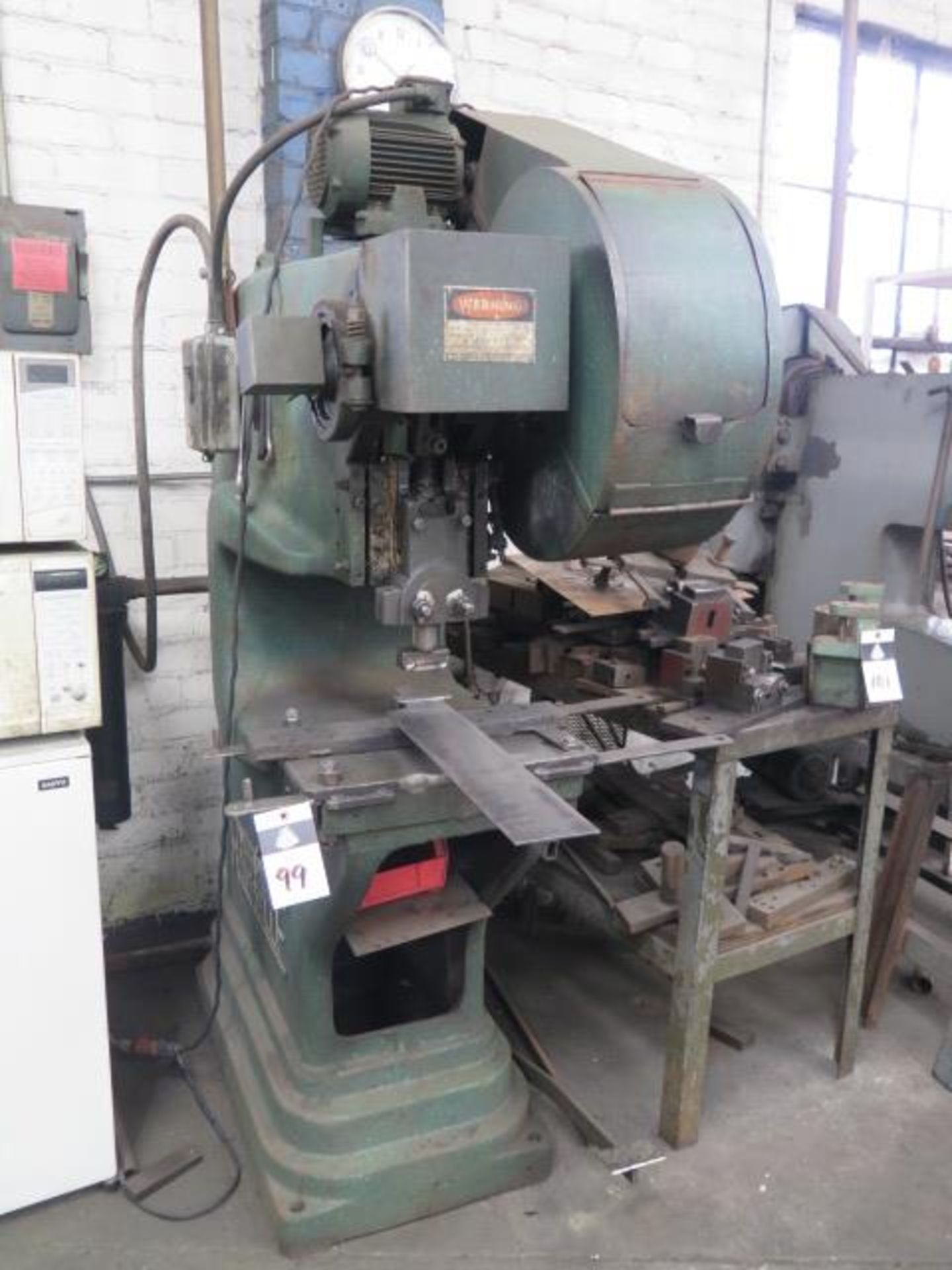 Rousselle 2G 15 Ton Straight Side Press s/n 20560 w/ 170 Strokes/Min, SOLD AS IS AND PARTS ONLY