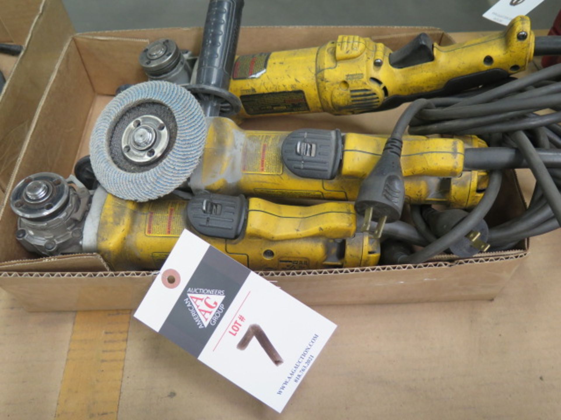 DeWalt Angle Grinders (3) (SOLD AS-IS - NO WARRANTY)