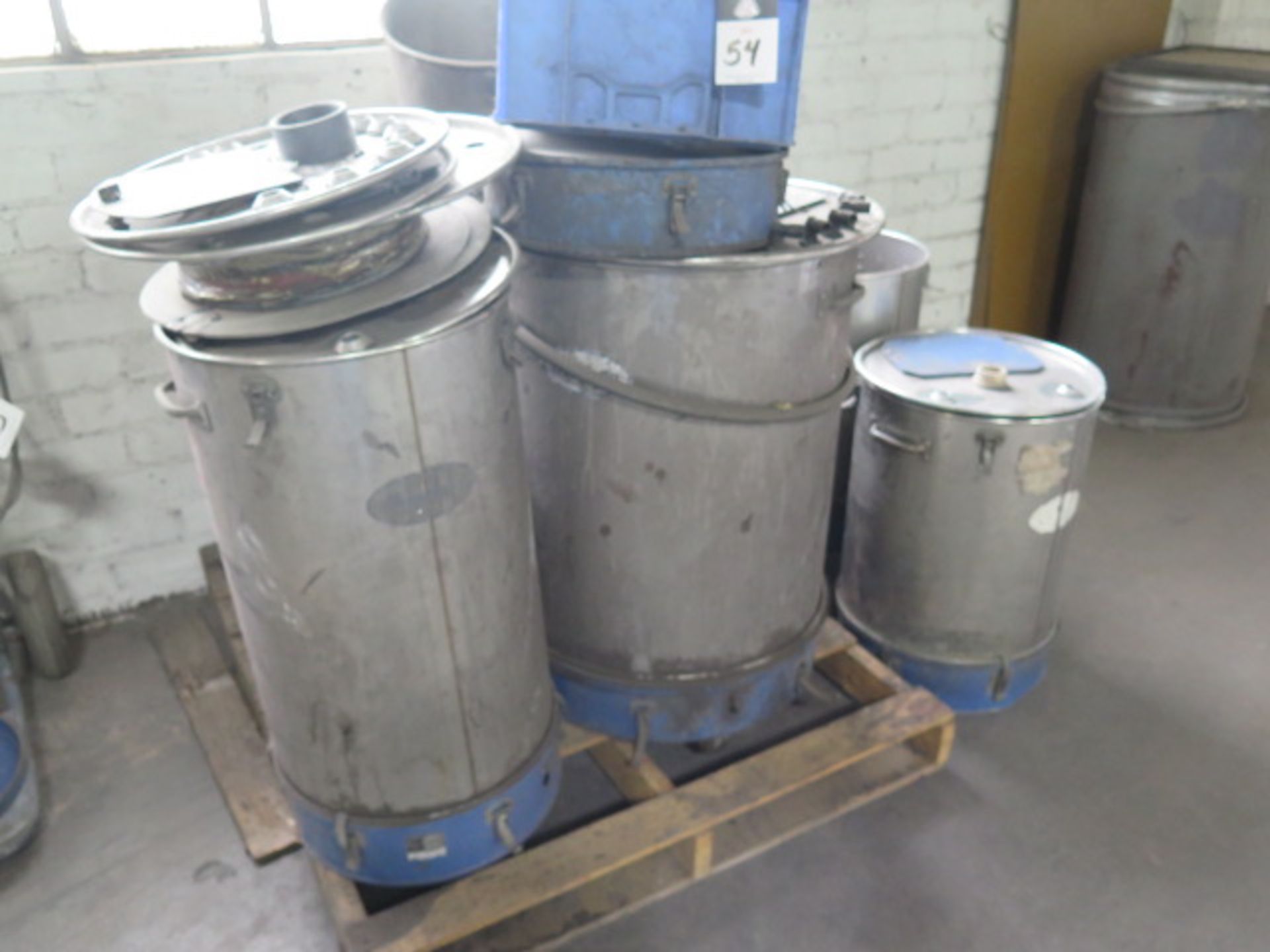 Nordson Powder Paint Hoppers (6) (SOLD AS-IS - NO WARRANTY)