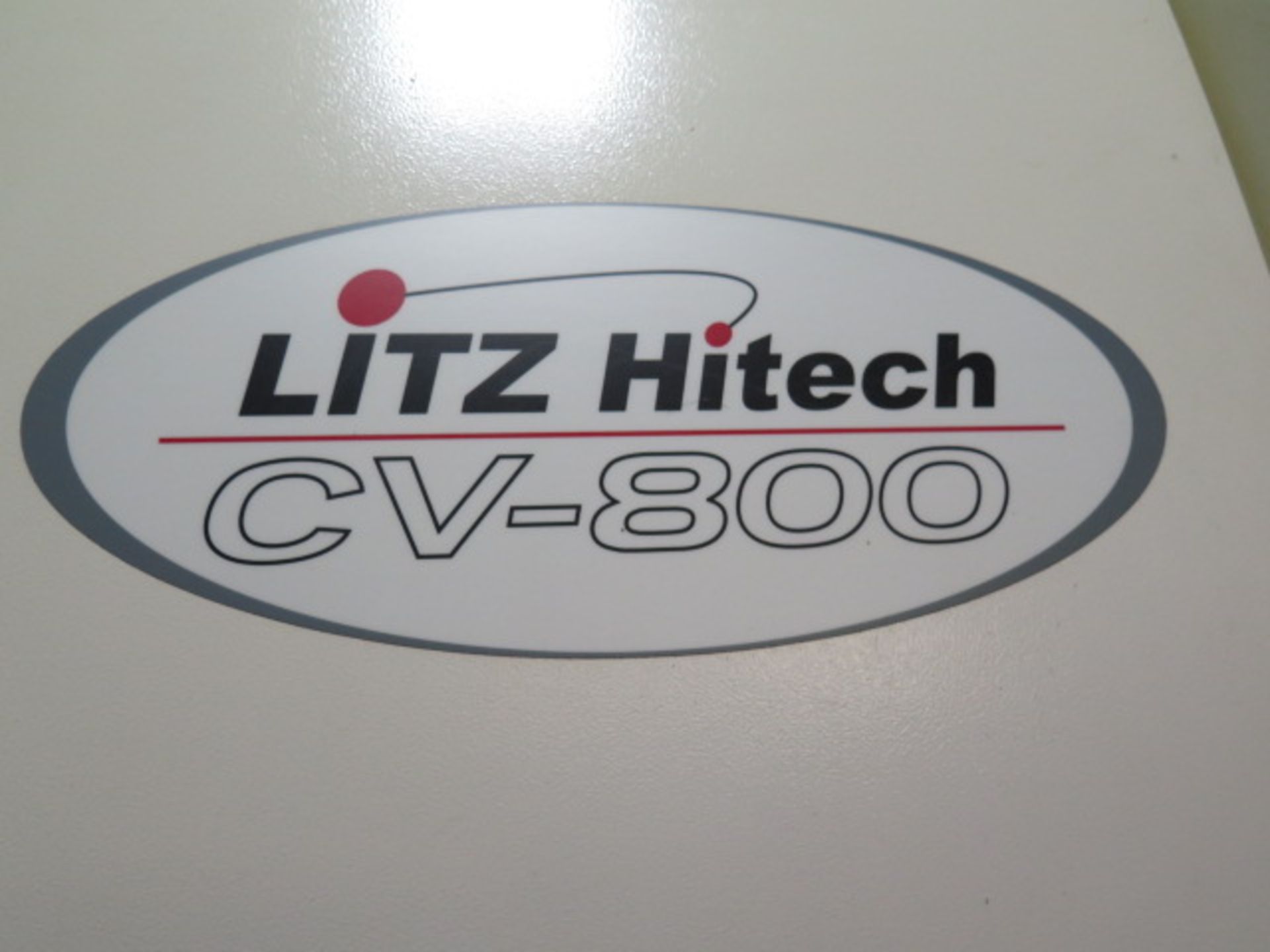 2011 Litz Hitech CV-800 4-Axis CNC Vertical Machining Center s/n 3A1121091 w/ Fanuc Series 18i-MB - Image 4 of 20