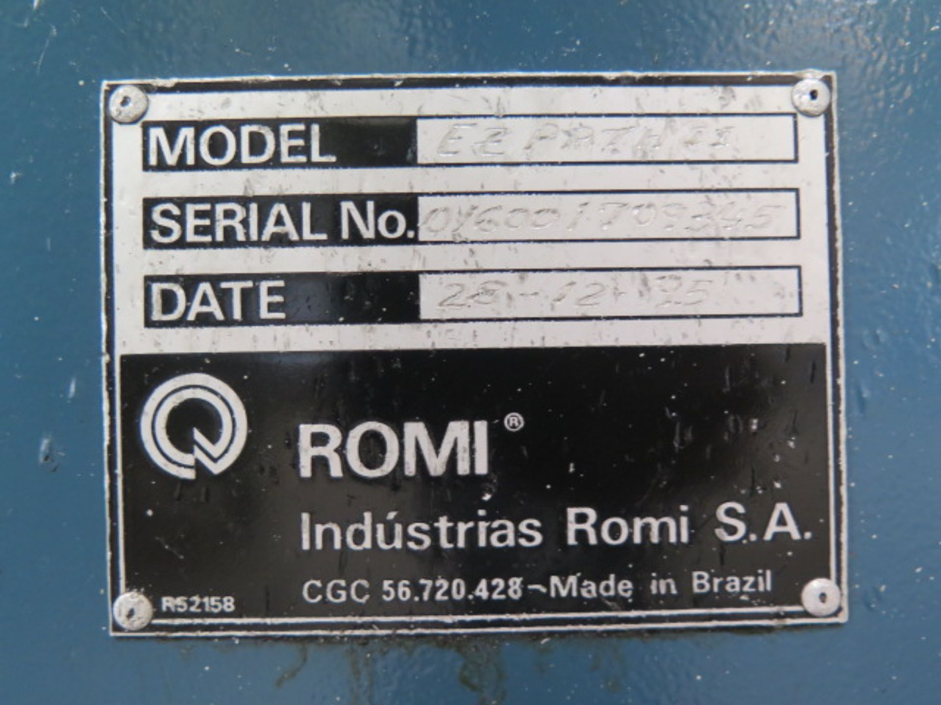 Romi Bridgeport EZ-Path II MS-20 CNC Lathe s/n OV6001709345 w/ EZ-Path CNC Controls, SOLD AS IS - Image 12 of 12