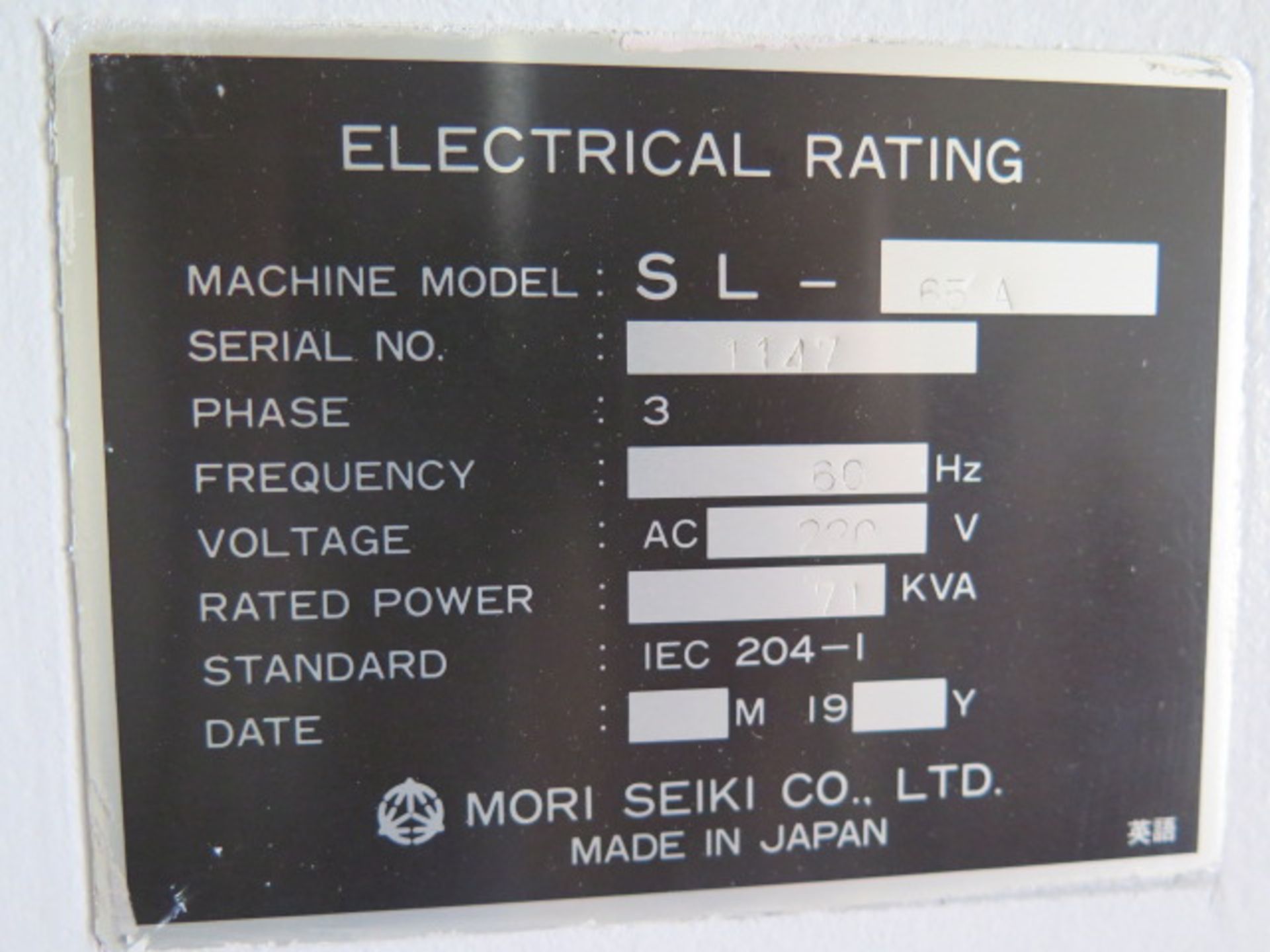 Mori Seiki SL-65A CNC Turning Center s/n 1146 w/ Fanuc Series MF-T6 Controls, SOLD AS IS - Image 16 of 16