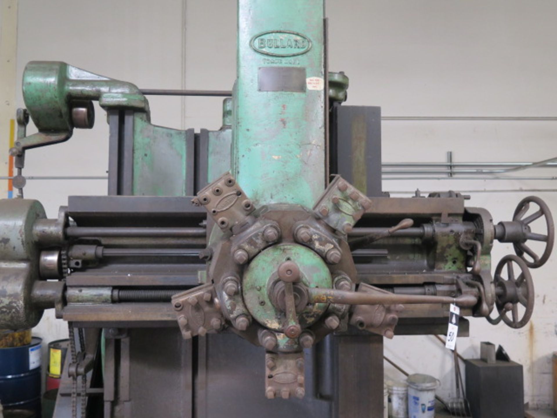 Bullard 50” Vertical Turret Lathe s/n 23496 w/ 5-Station Turret, 57” Max Swing, SOLD AS IS - Image 4 of 13