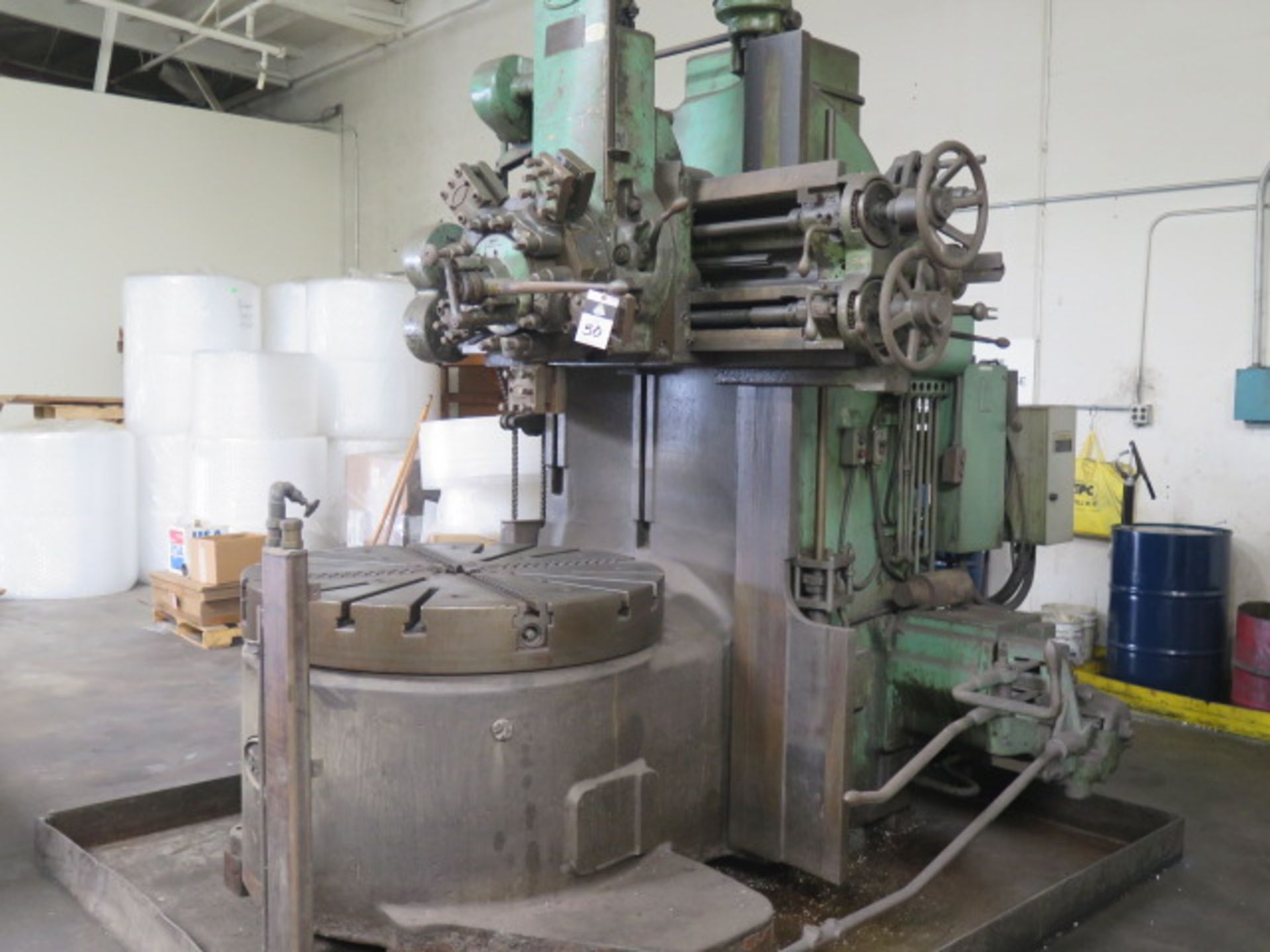 Bullard 50” Vertical Turret Lathe s/n 23496 w/ 5-Station Turret, 57” Max Swing, SOLD AS IS - Image 3 of 13