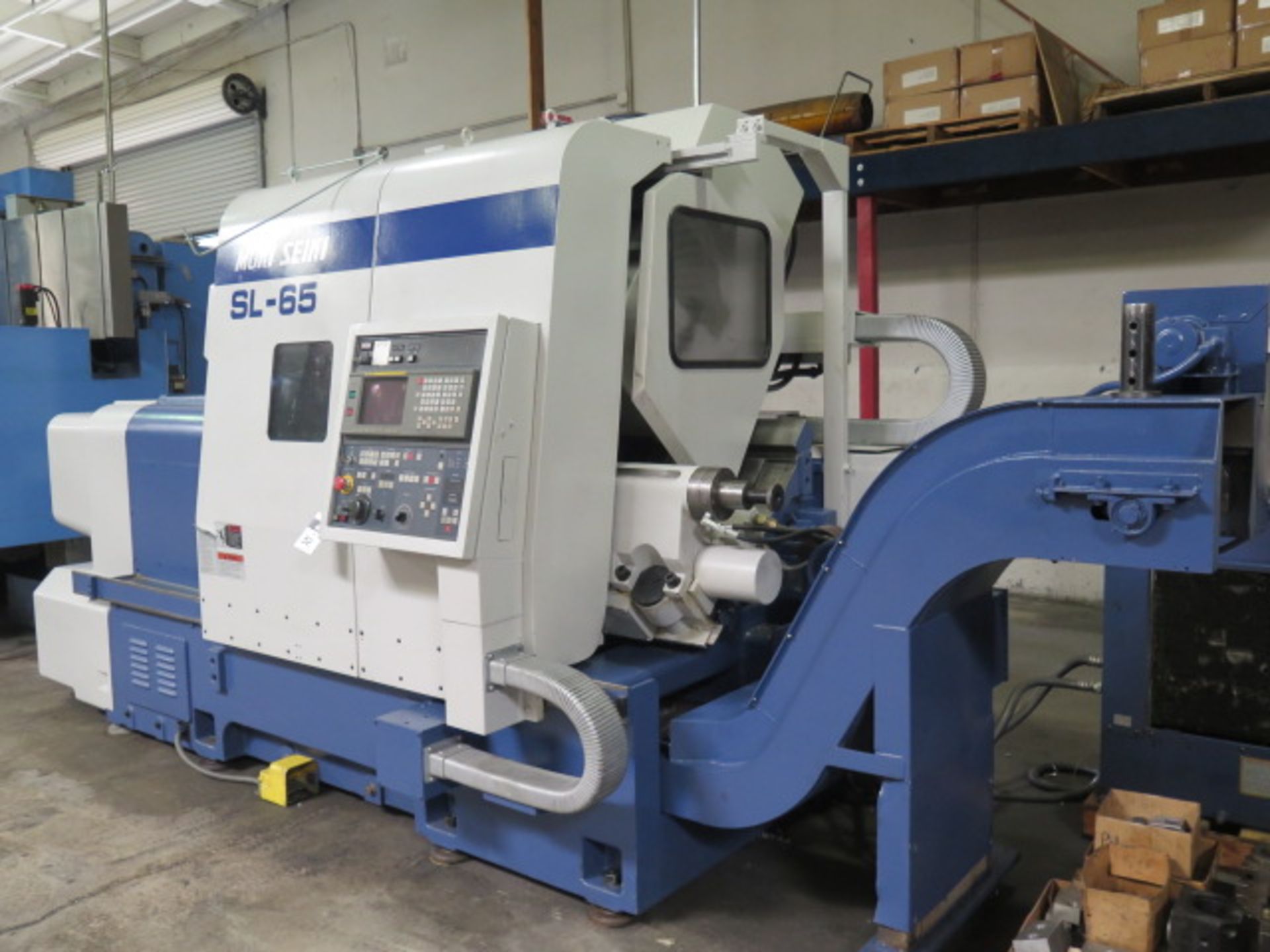 Mori Seiki SL-65A CNC Turning Center s/n 1146 w/ Fanuc Series MF-T6 Controls, SOLD AS IS - Image 3 of 16