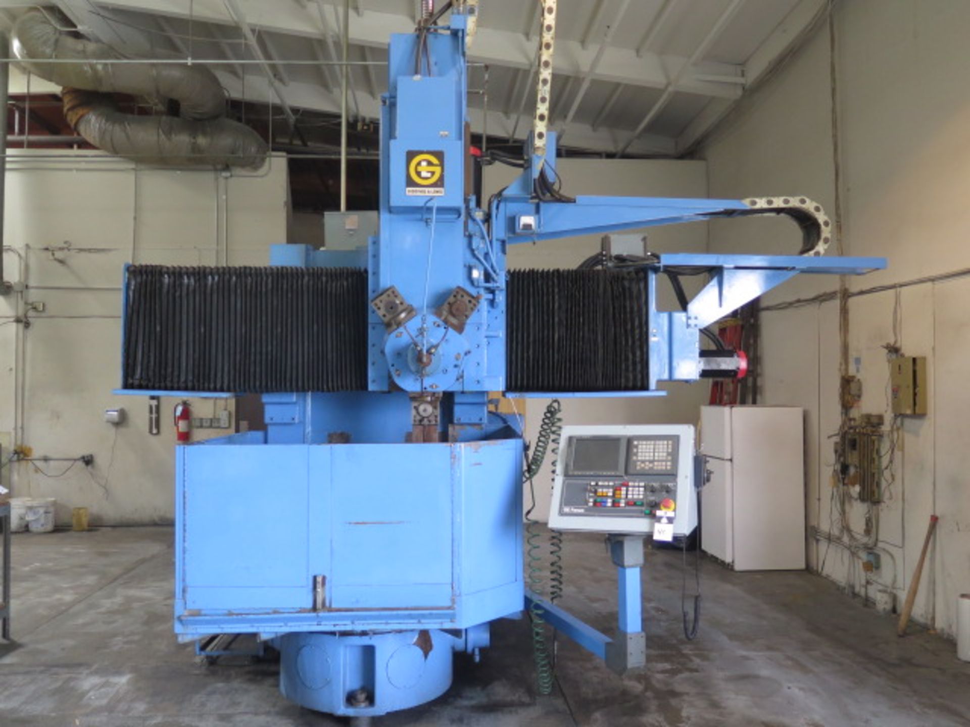 Giddings & Lewis 36” CNC Vertical Turret Lathe s/n 511-48-79 w/ Fanuc Series 18i-T SOLD AS IS