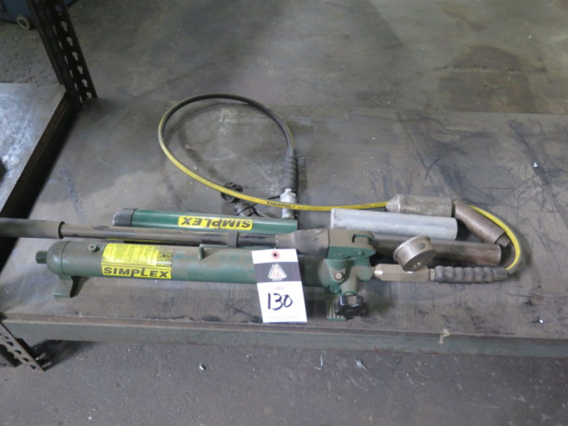 Simplex Hydraulic Pump and Ram Set (SOLD AS-IS - NO WARRANTY)